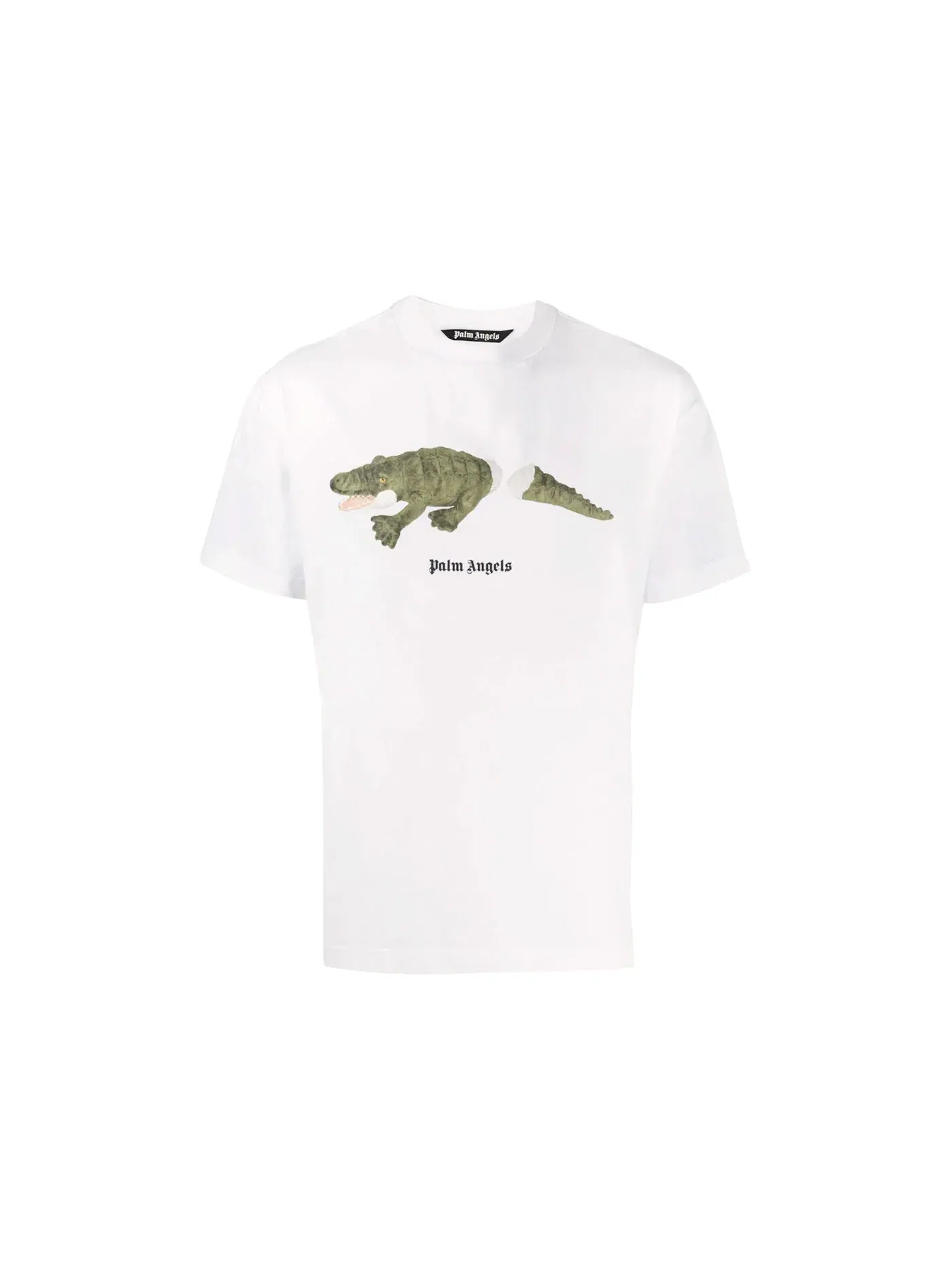Мужская футболка с принтом Croco Graphic Palm Angels — изображение 1 из 2, белый