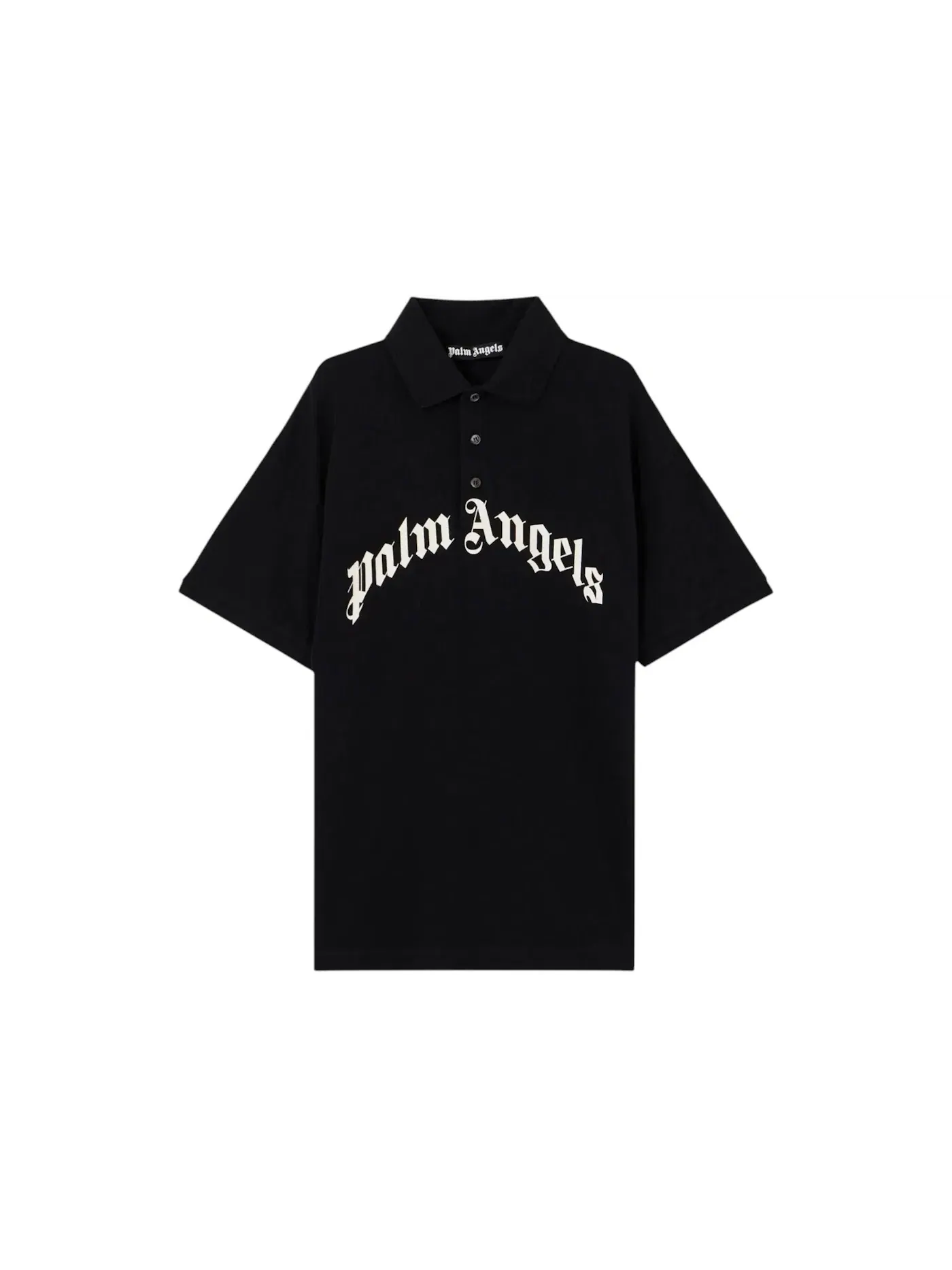Мужское поло с коротким рукавом Palm Angels — изображение 1 из 1, черный