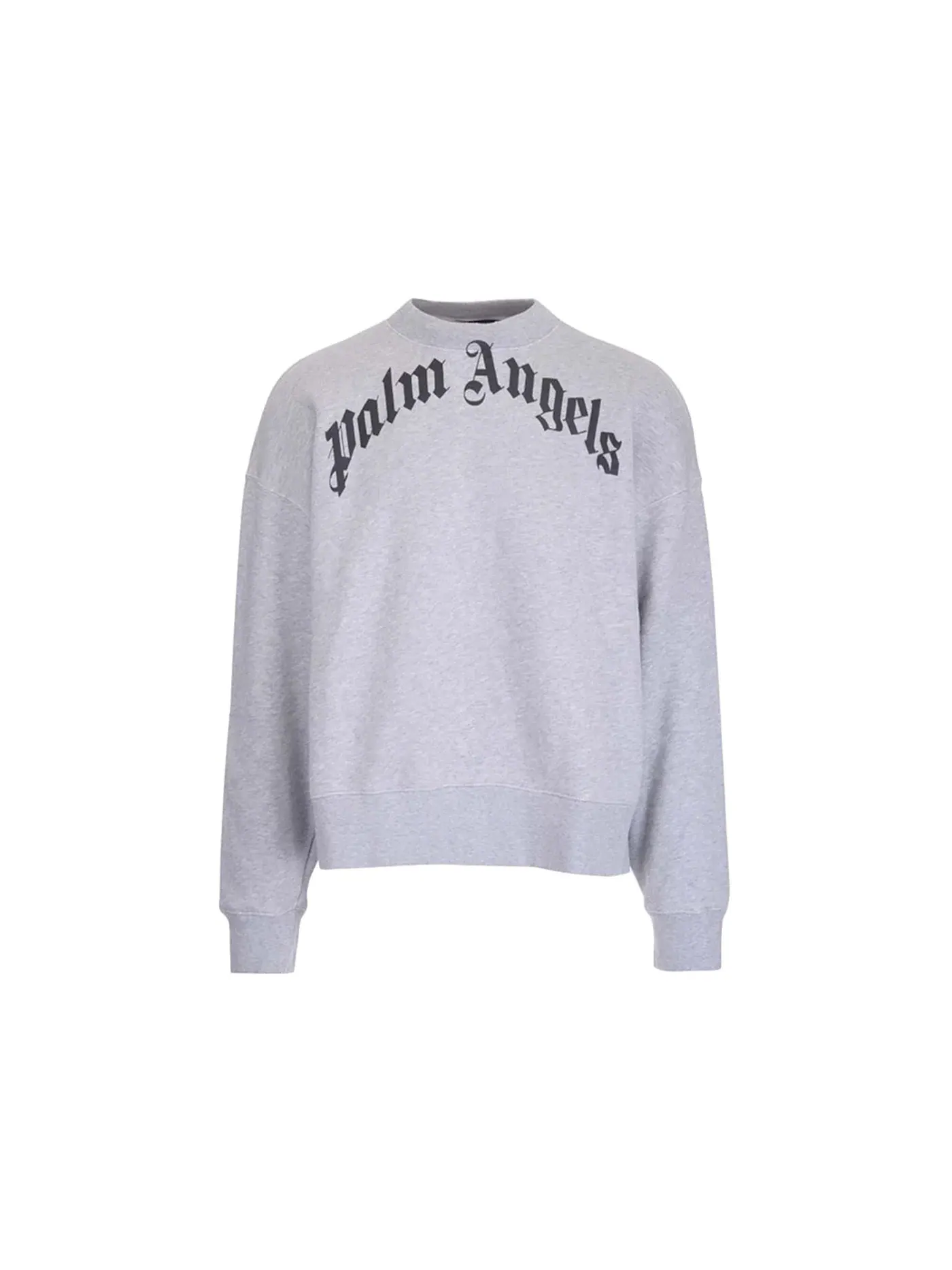 Мужской свитшот с вышивкой Palm Angels — изображение 1 из 2, серый/черный