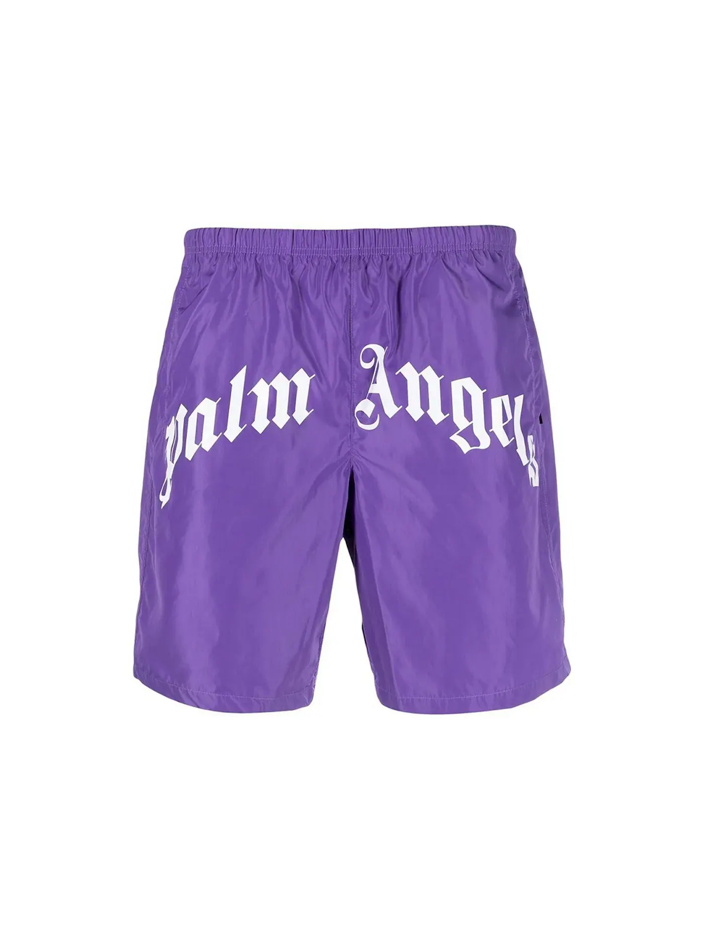 Мужские шорты с принтом Palm Angels — изображение 1 из 2, фиолетовый/белый