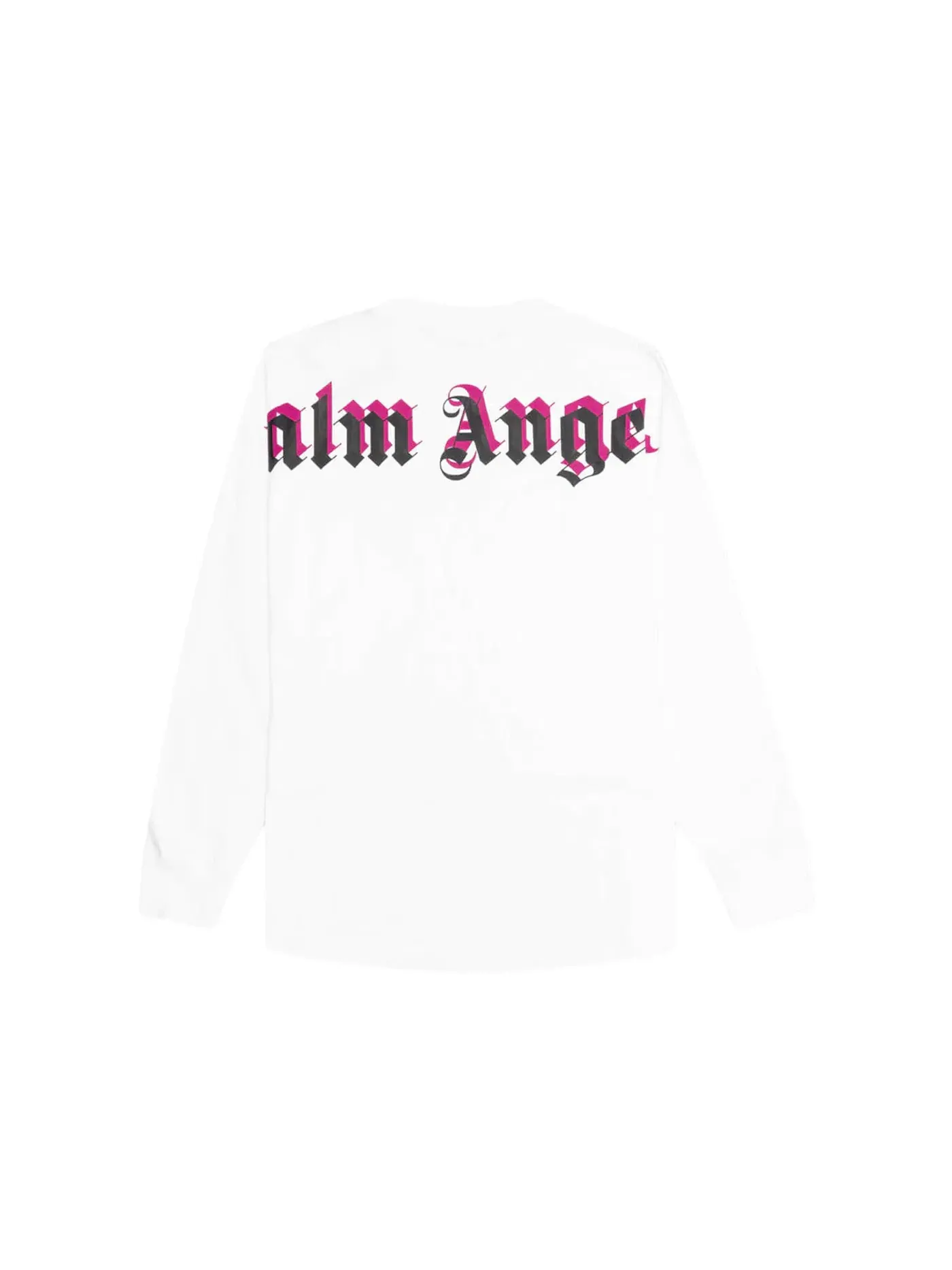 Мужская футболка с длинным рукавом Doubled Logo Palm Angels — изображение 1 из 2, белый/черный