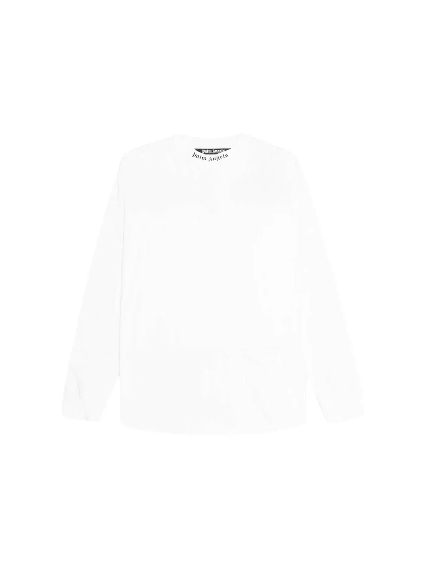 Мужская футболка с длинным рукавом Doubled Logo Palm Angels — изображение 2 из 2, белый/черный