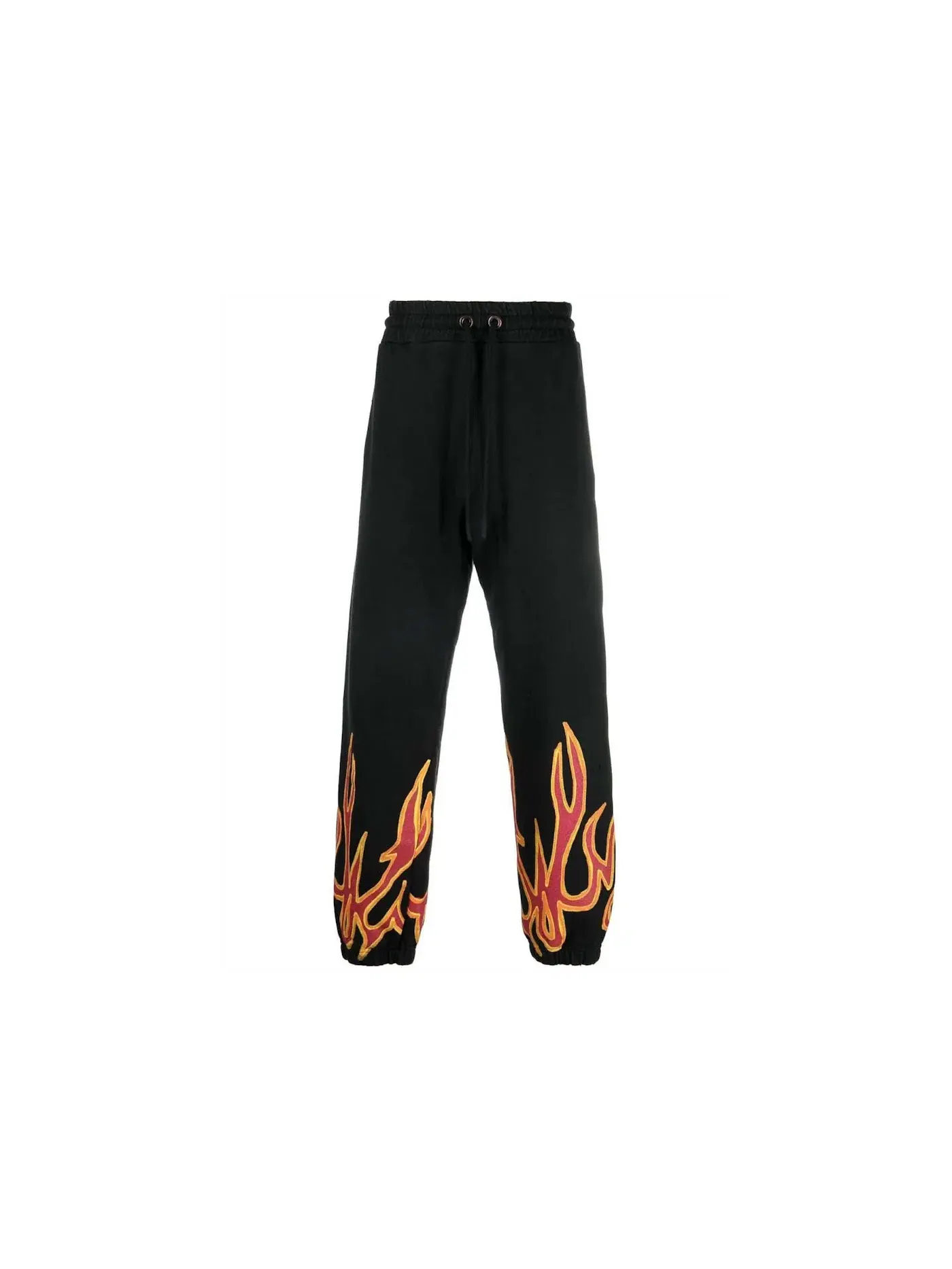 Мужские спортивные штаны с принтом Graffiti Flames Palm Angels — изображение 1 из 2, черный/красный