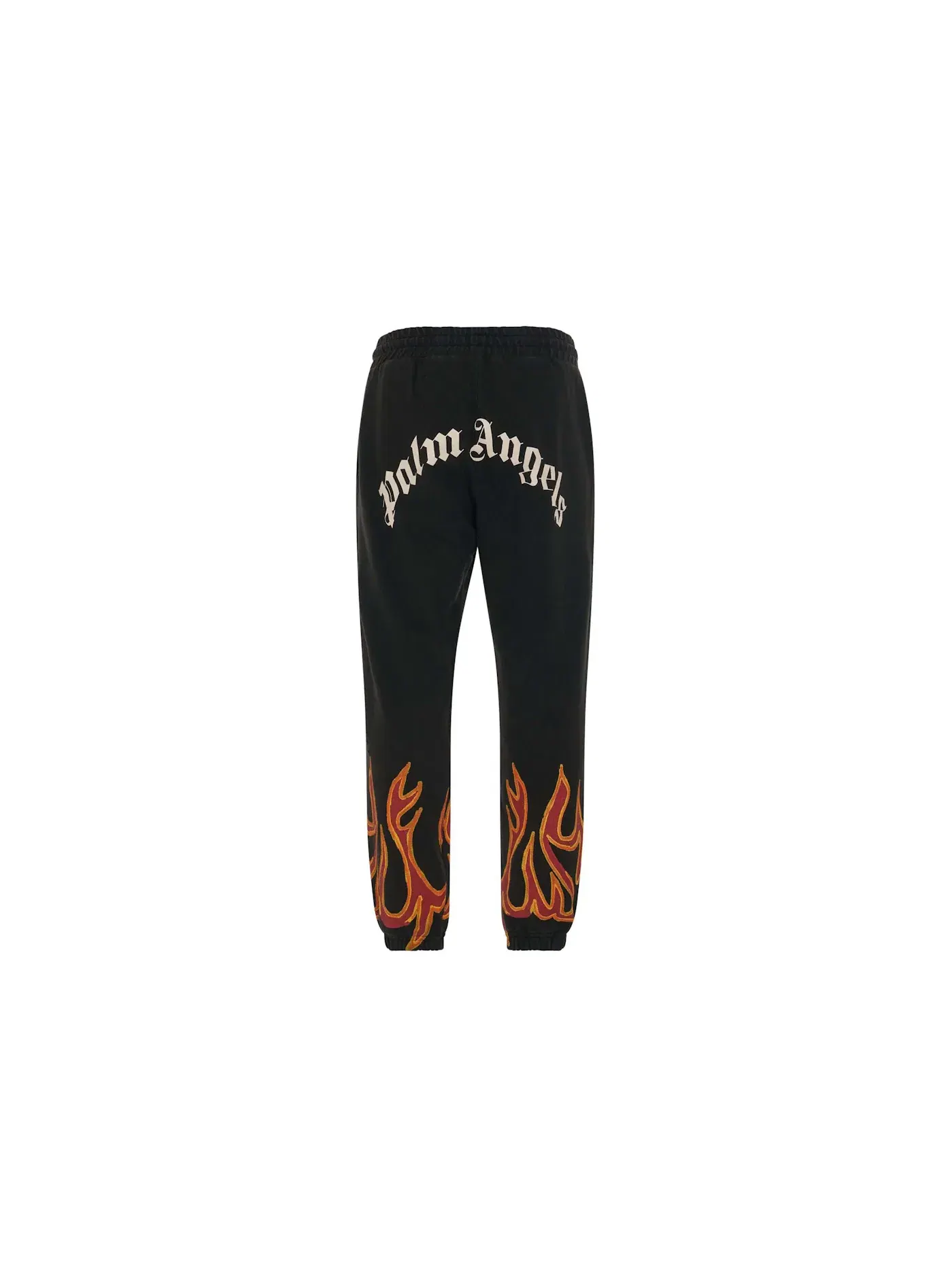 Мужские спортивные штаны с принтом Graffiti Flames Palm Angels — изображение 2 из 2, черный/красный