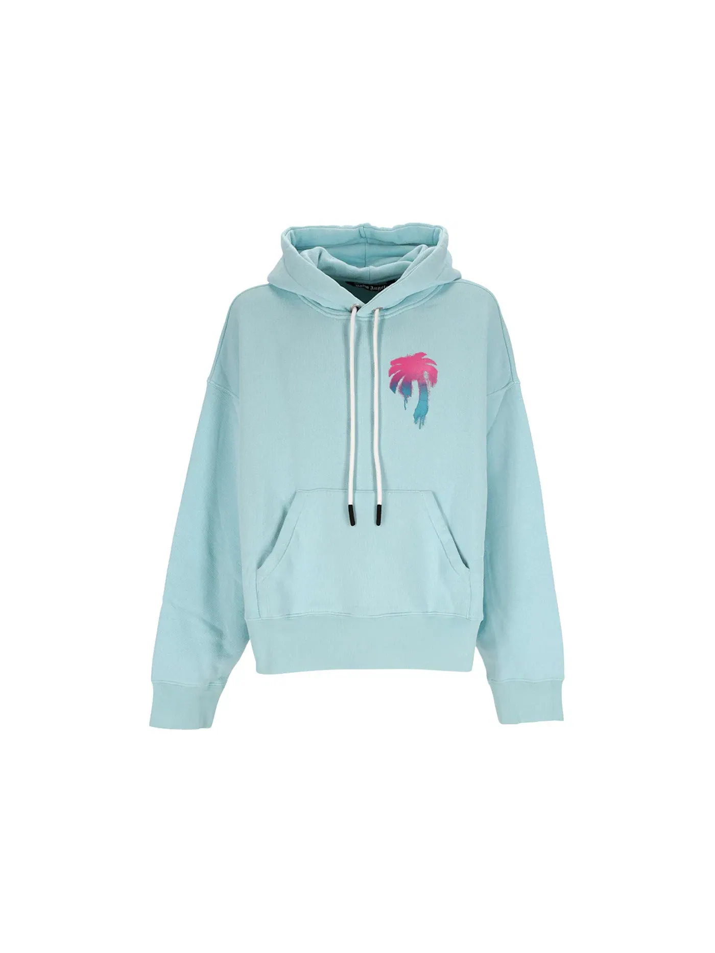 Мужской худи с принтом I Love PA Popover Palm Angels — изображение 1 из 2, светлый синий мульти