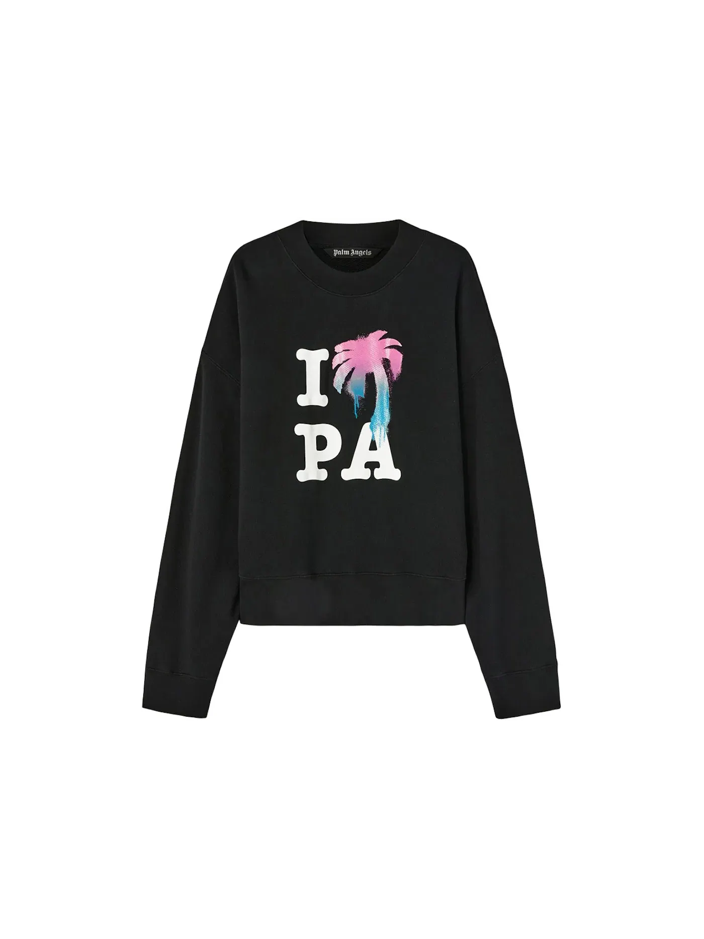 Мужской свитшот с принтом Sweatshirt Palm Angels — изображение 1 из 1, черный/мульти