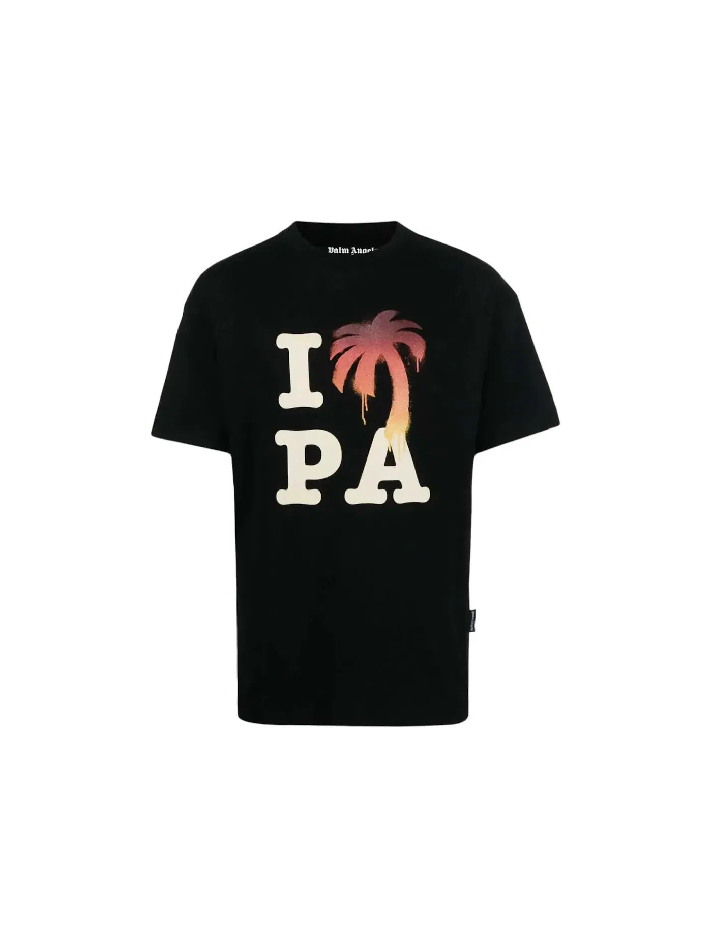 Мужская футболка с принтом Palm Angels Tee — изображение 1 из 1, черный