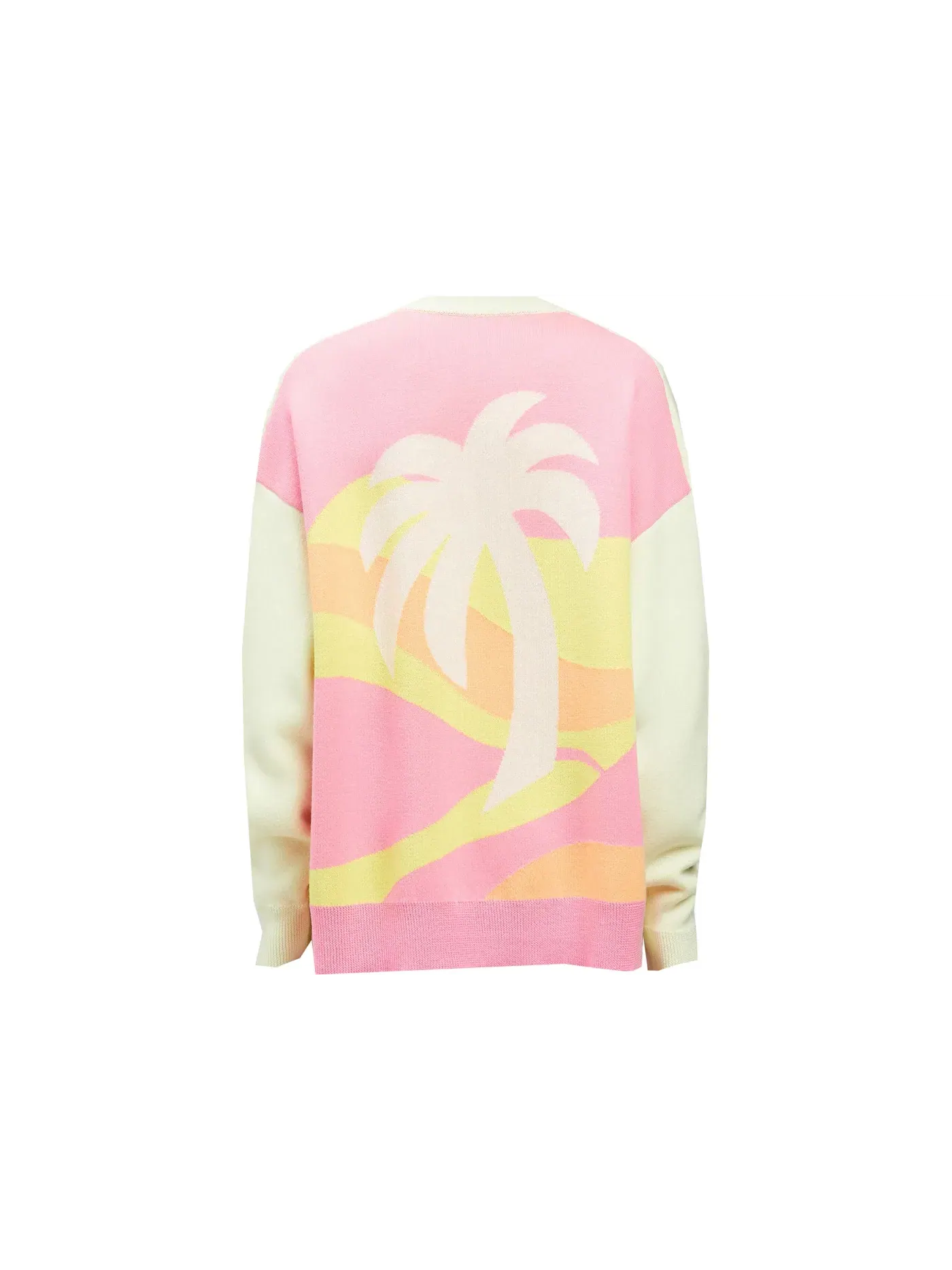 Мужской свитер с интарсией Palm Sweater Palm Angels — изображение 1 из 2, зеленый
