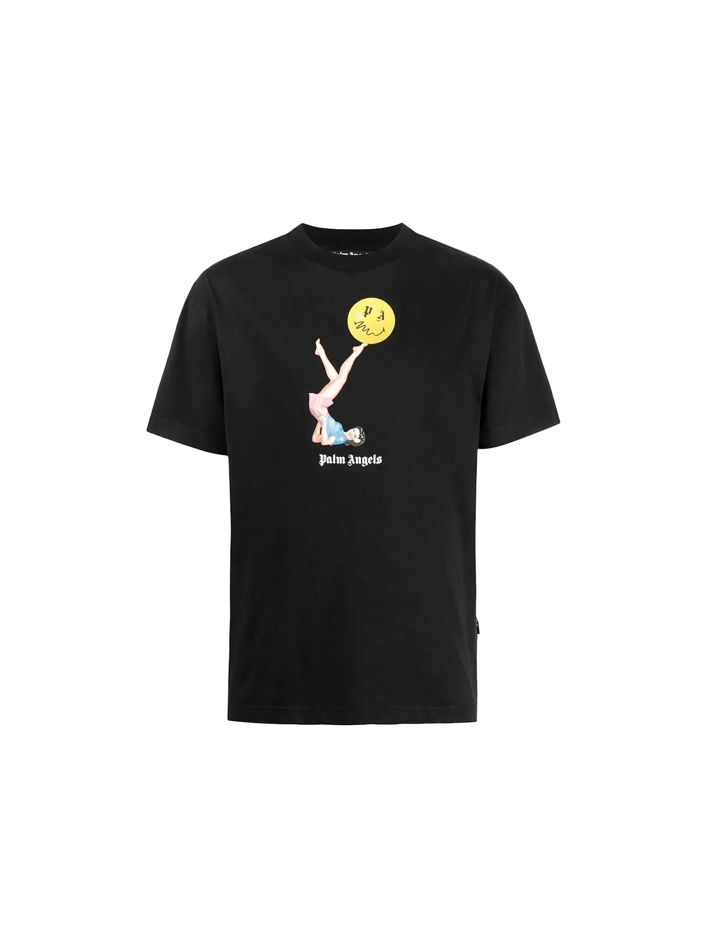 Мужская футболка с принтом Palm Angels Tee — изображение 1 из 1, черный