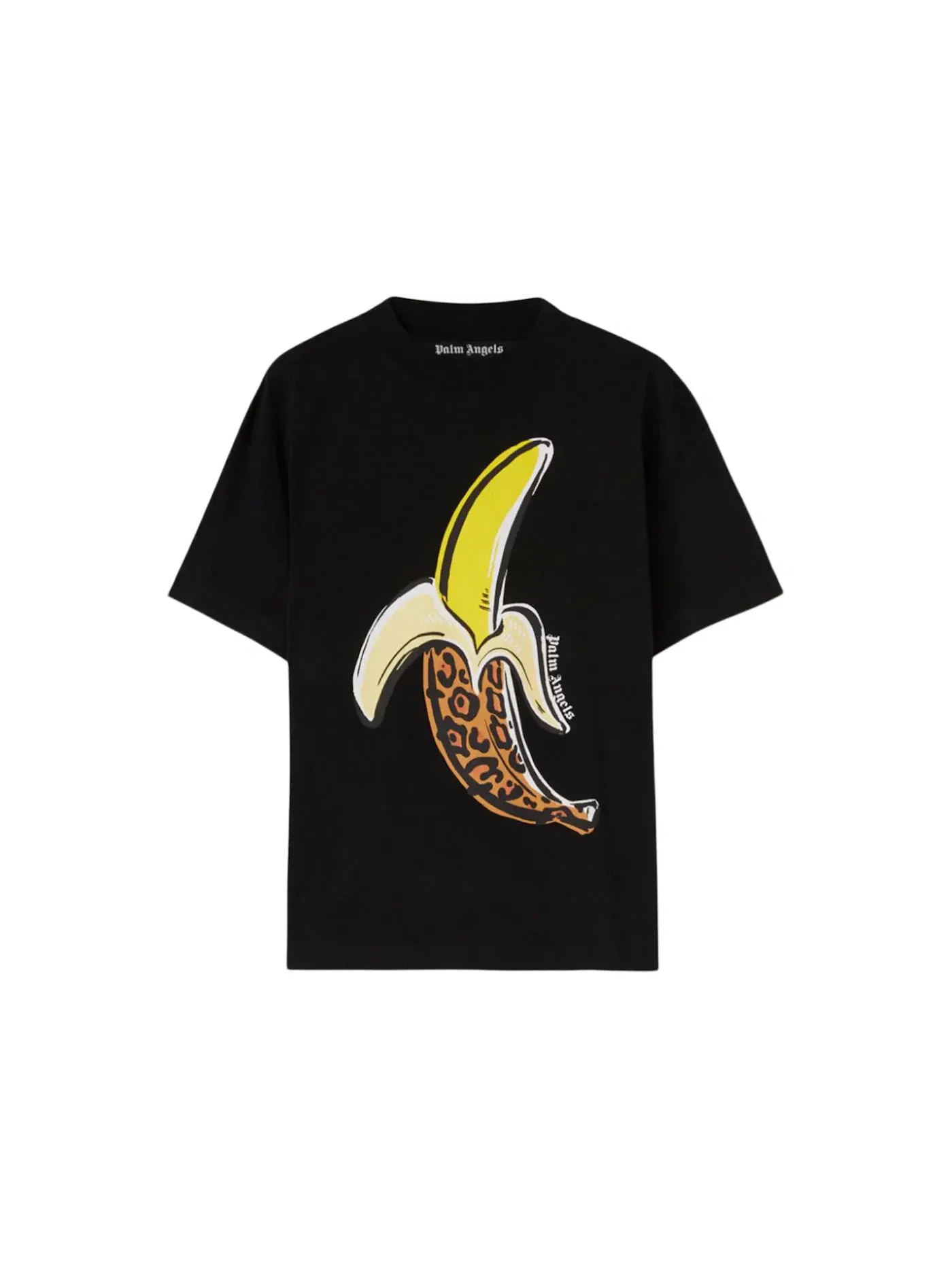 Мужская футболка с принтом Palm Angels T-Shirt — изображение 1 из 2, черный/желтый