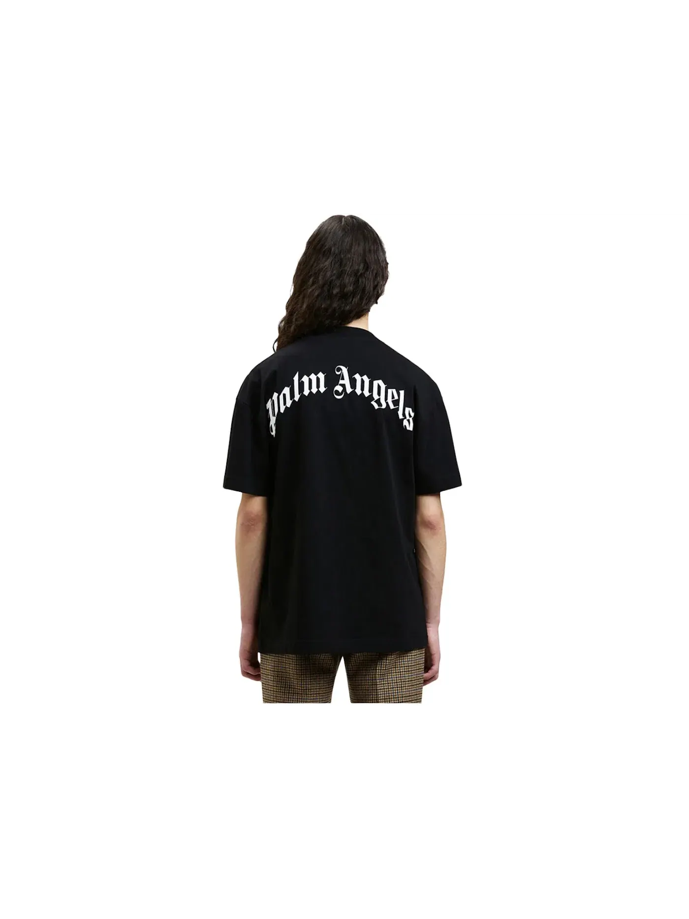 Мужская футболка с принтом Palm Angels T-Shirt — изображение 2 из 2, черный/желтый