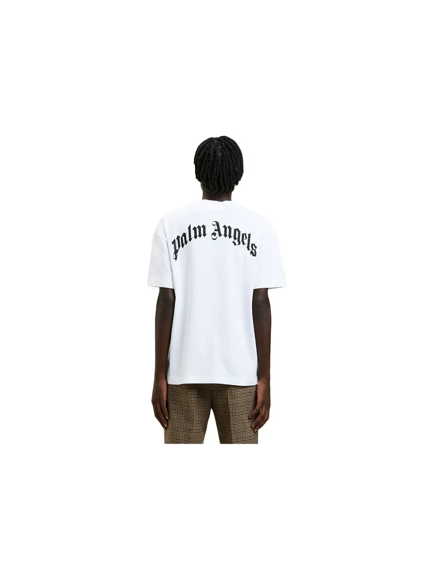 Мужская футболка с принтом Palm Angels T-Shirt — изображение 2 из 2, белый/желтый