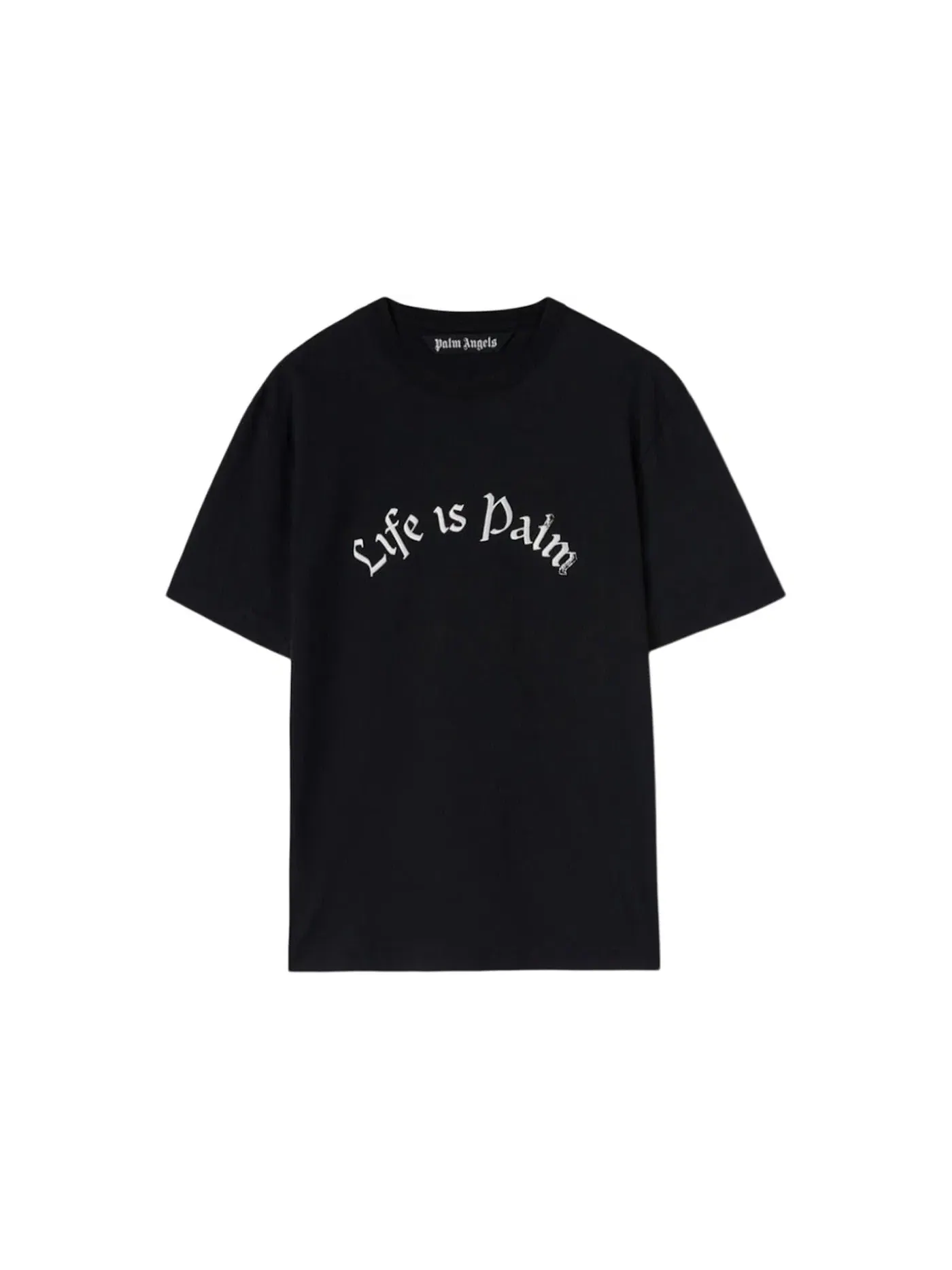 Мужская футболка с принтом Palm Angels T-Shirt — изображение 1 из 1, черный/белый