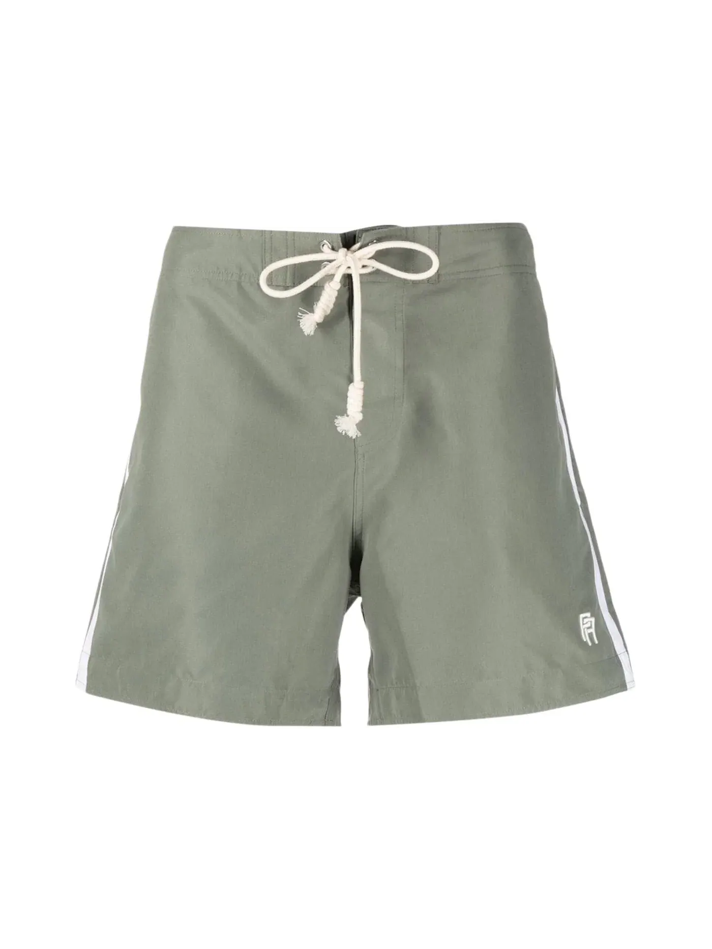 Мужские шорты для плавания с боковой полосой Logo-embroidered Side Stripe Swim Shorts Palm Angels — изображение 1 из 2