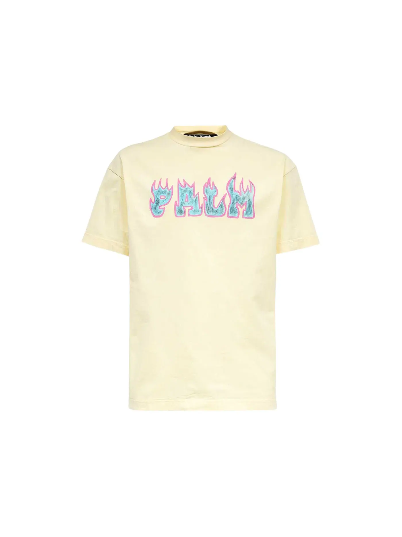 Мужская футболка с принтом Palm Angels Tee — изображение 1 из 2, белый/фиолетовый