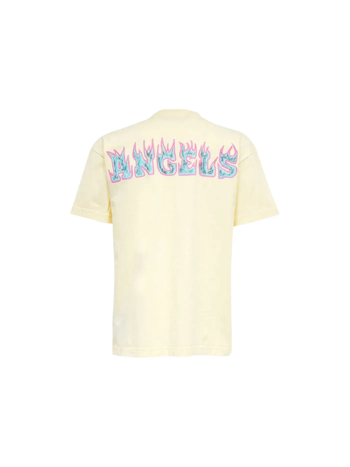 Мужская футболка с принтом Palm Angels Tee — изображение 2 из 2, белый/фиолетовый