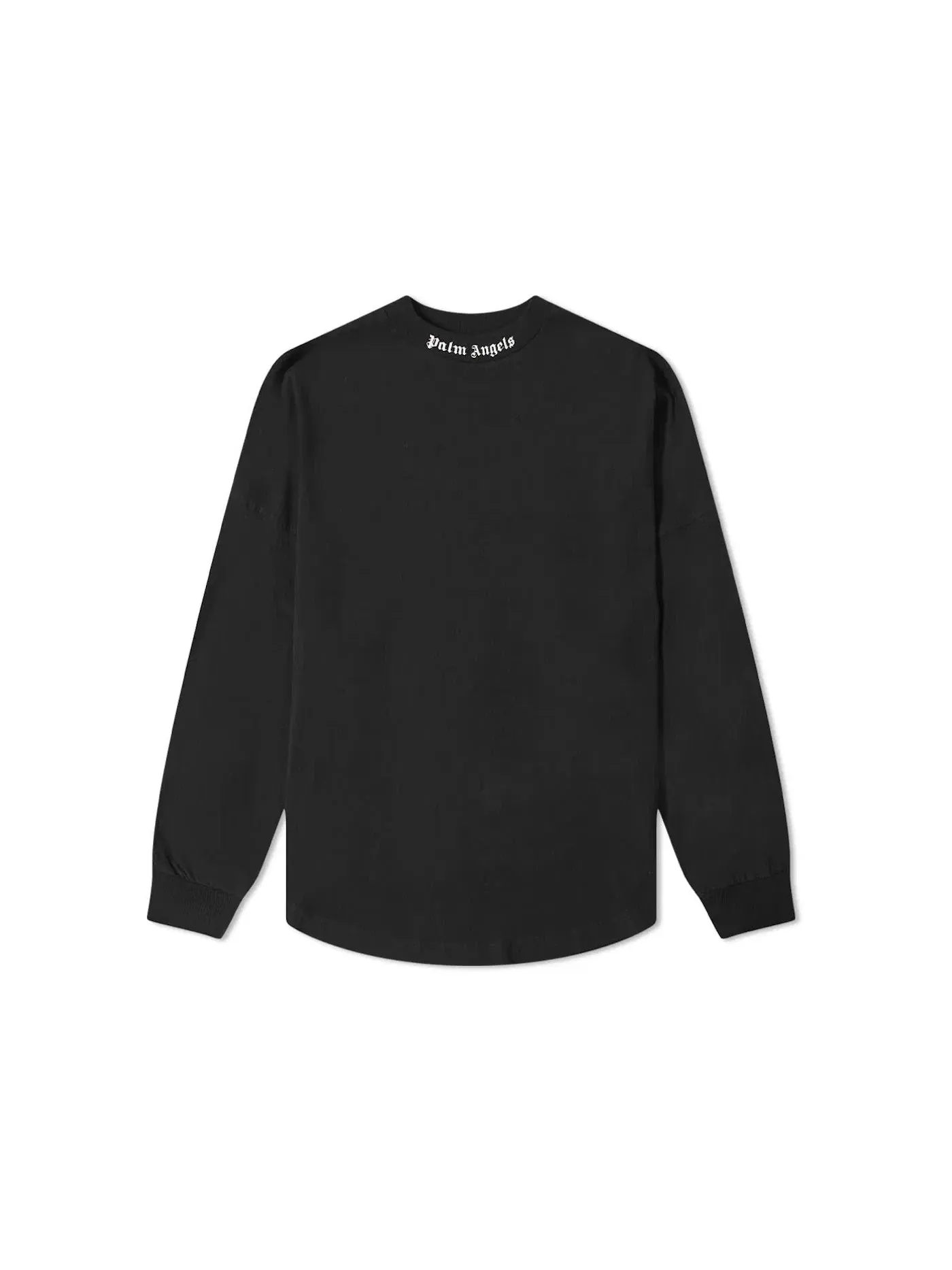 Мужская футболка с длинным рукавом с принтом T-Shirt Palm Angels — изображение 1 из 2, черный/белый