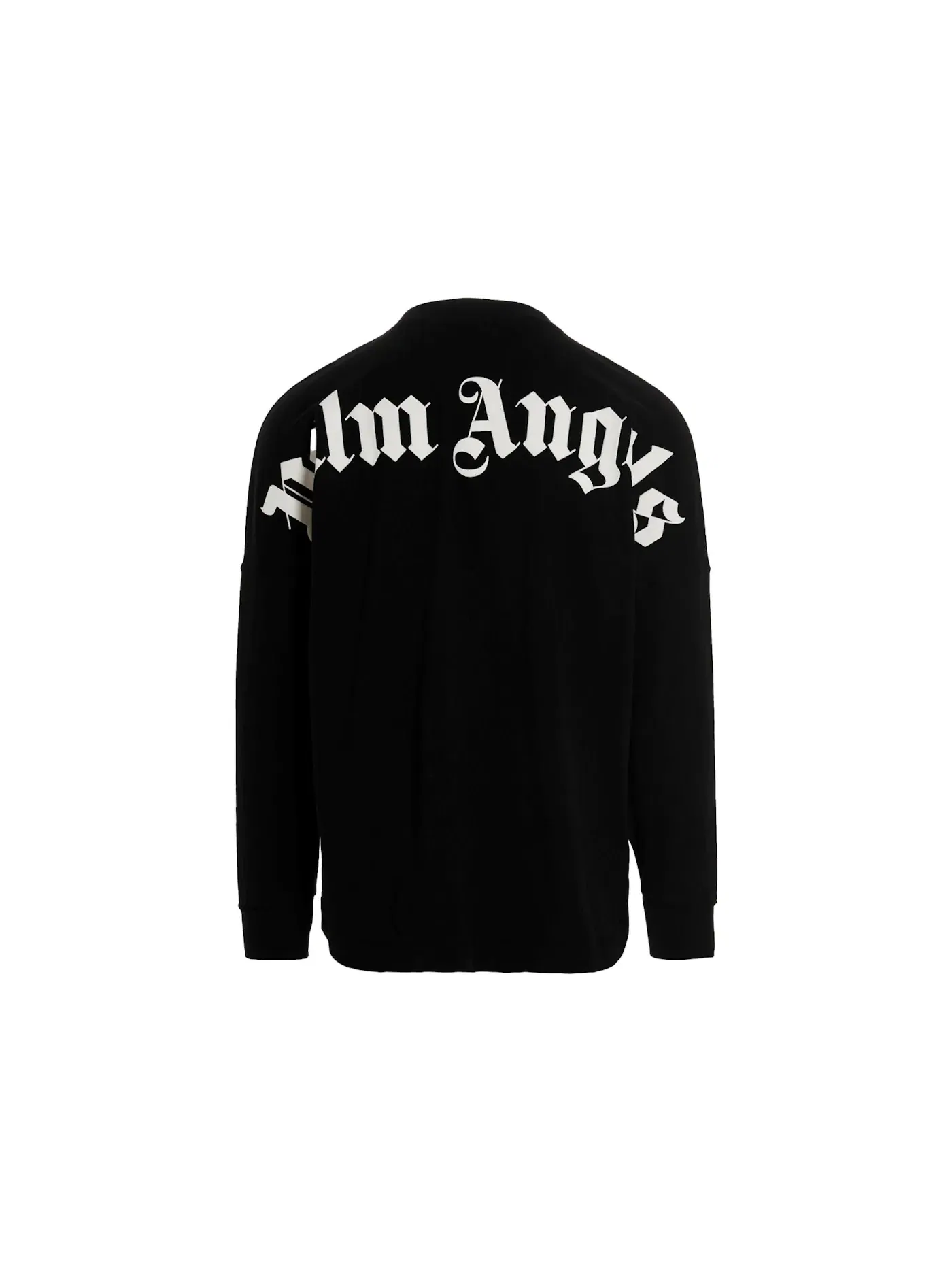 Мужская футболка с длинным рукавом с принтом T-Shirt Palm Angels — изображение 2 из 2, черный/белый