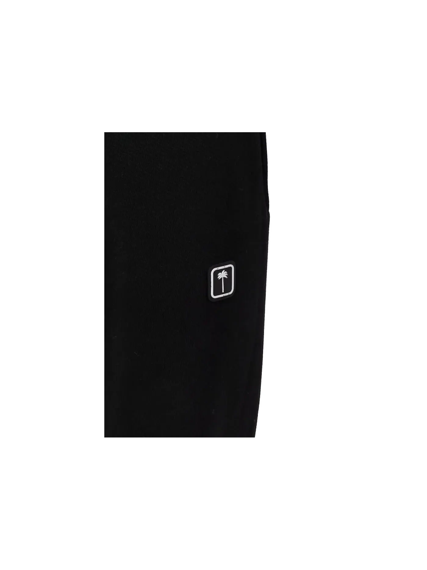 Мужские спортивные брюки с принтом Logo Patch Pants Palm Angels — изображение 2 из 2, черный/белый