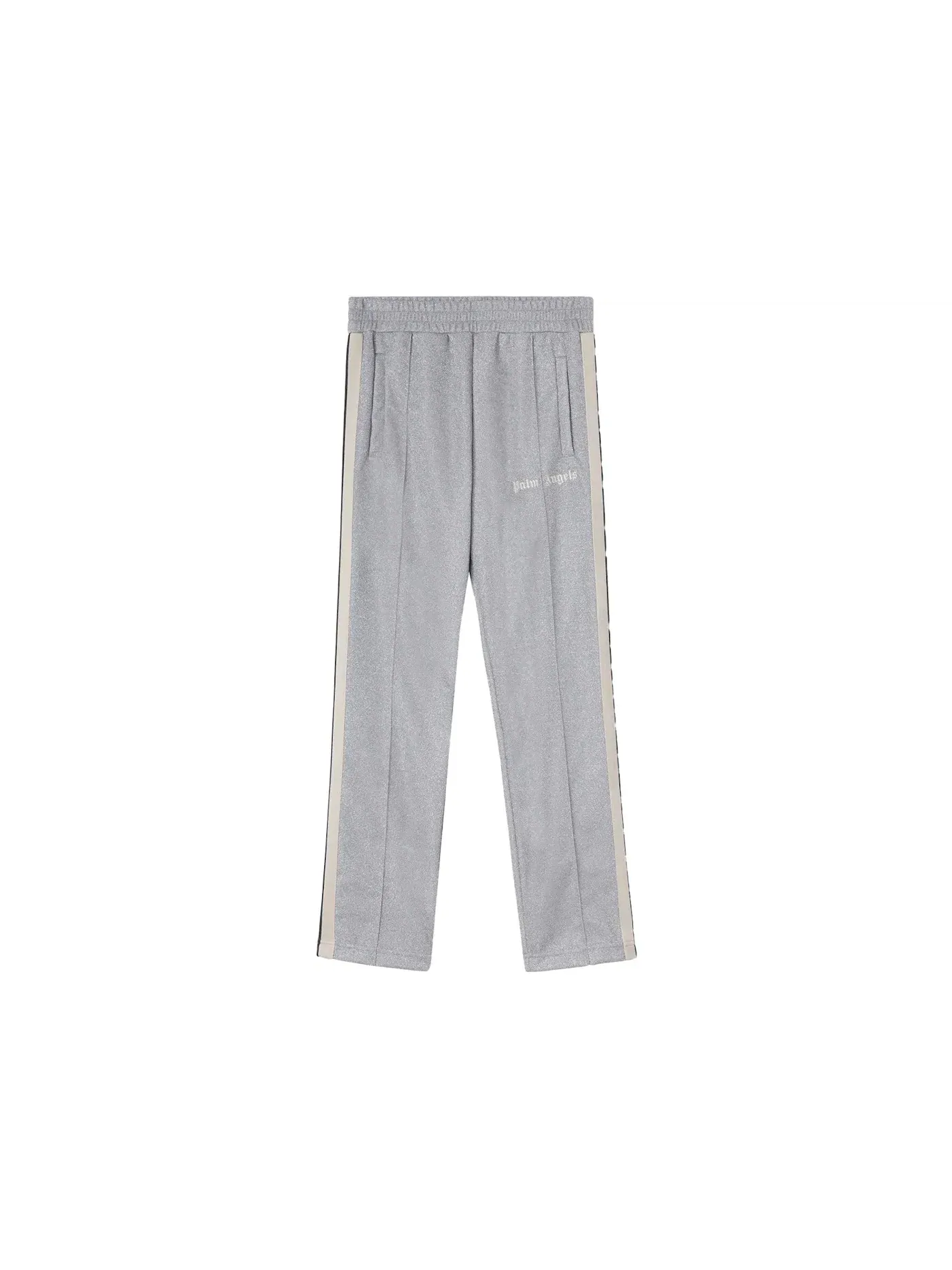 Мужские спортивные брюки с принтом Palm Angels Pants — изображение 1 из 1, серебристый/-белый