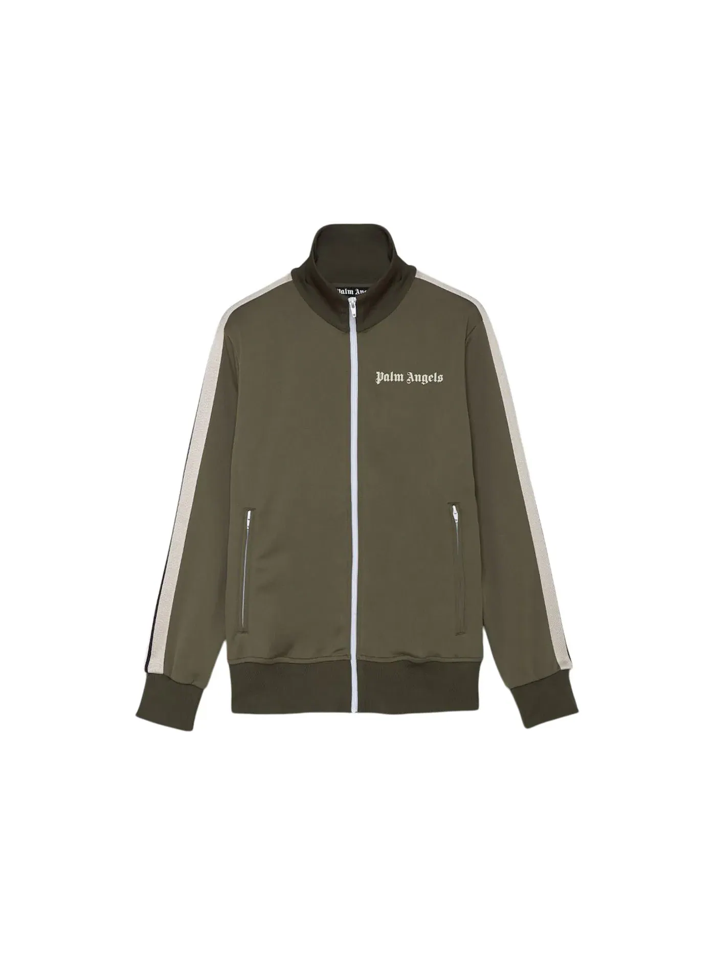 Мужская куртка Track Jacket с молнией Palm Angels — изображение 1 из 1, белый