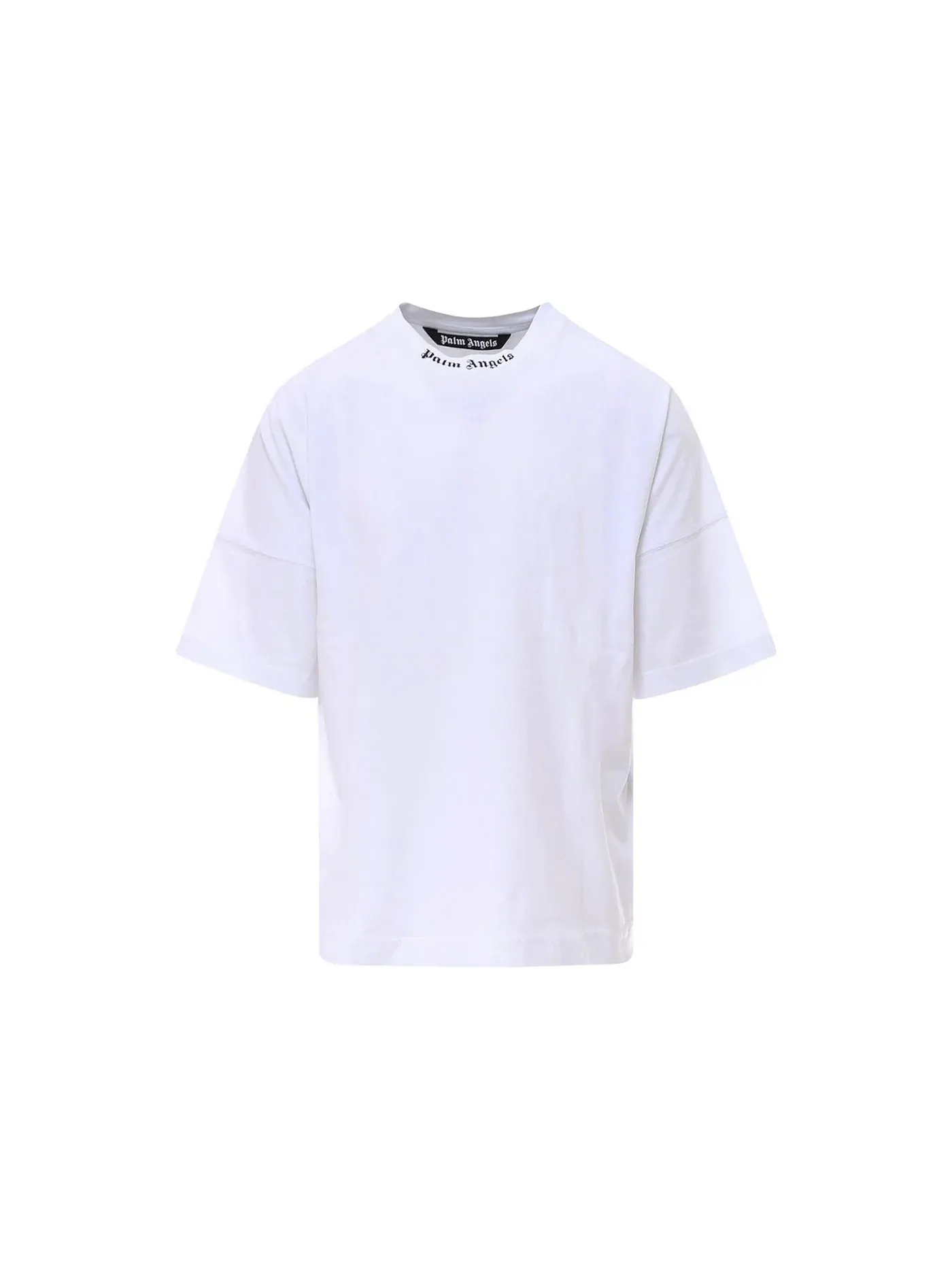 Мужская футболка с принтом Palm Angels T-Shirt — изображение 1 из 2, белый/черный