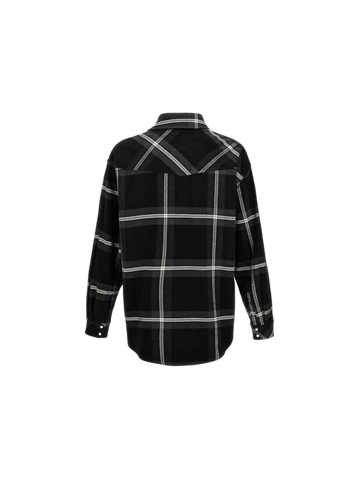 Мужская рубашка на молнии с принтом Palm Angels Overshirt — изображение 2 из 2, черный