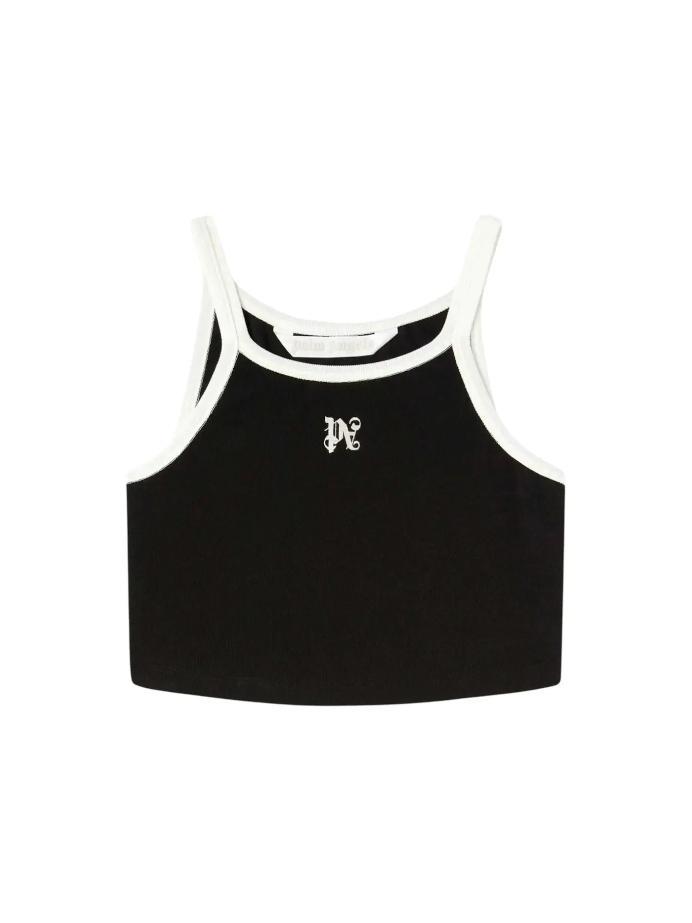 Женский топ на бретелях с принтом Monogram Logo Palm Angels — изображение 1 из 1, черный
