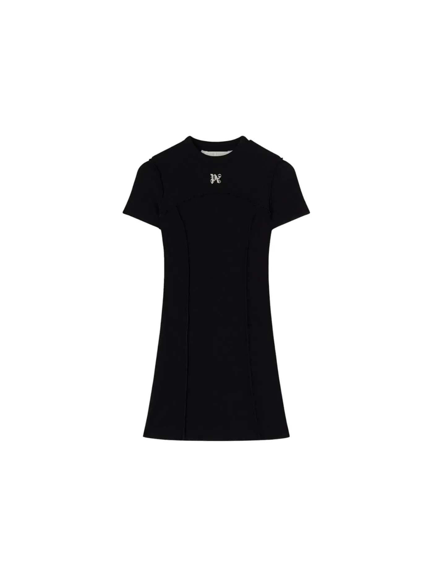 Женское платье-мини Monogram Mini Dress Palm Angels — изображение 1 из 1, черный