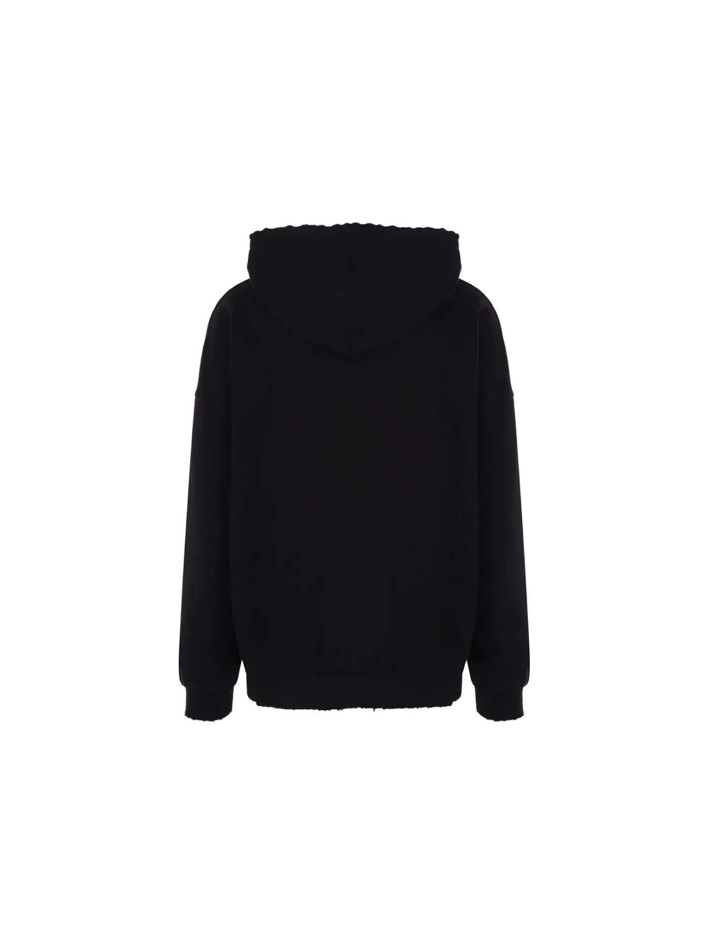 Мужская худи с принтом Monogram Statement Logo Palm Angels — изображение 2 из 3, черный