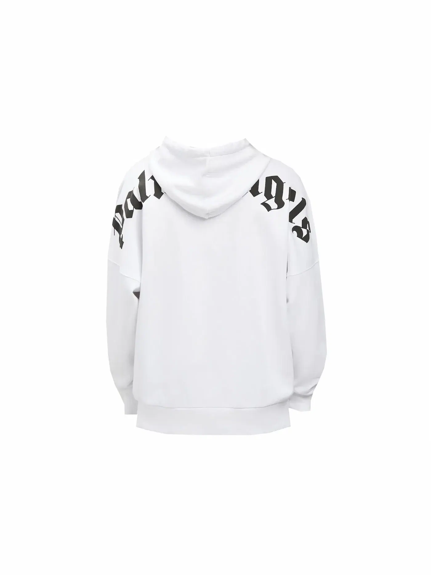 Мужской худи с капюшоном с принтом Over The Head Logo Palm Angels — изображение 2 из 2, белый/черный