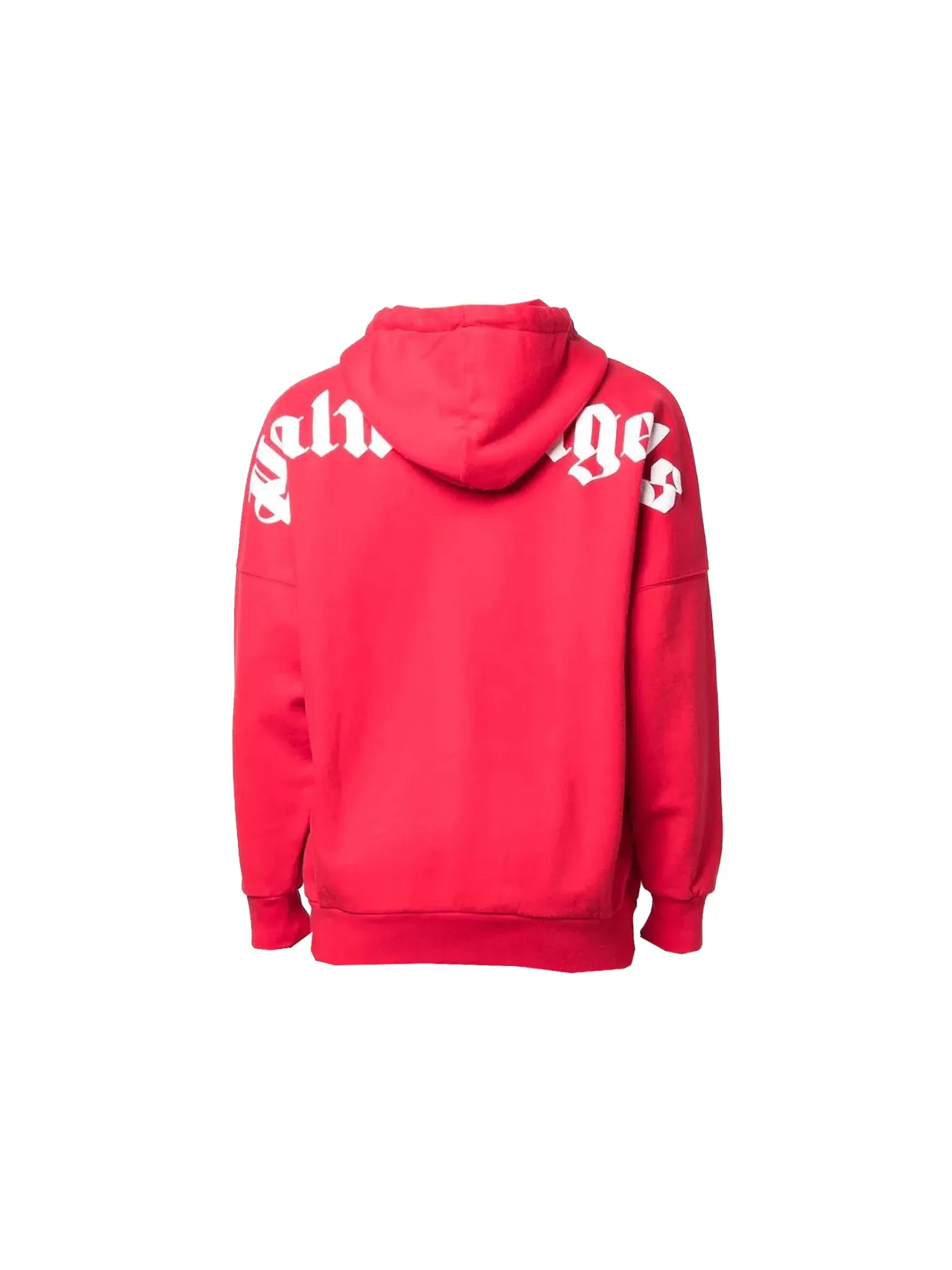 Мужской свитшот с принтом Oversized Logo Popover Palm Angels — изображение 2 из 2, красный/белый