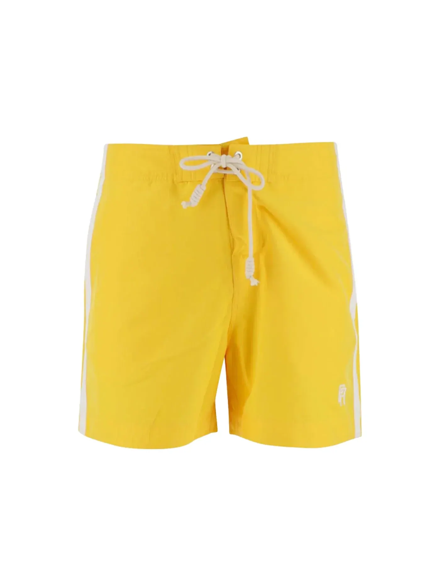 Мужские шорты с принтом Palm Angels Shorts — изображение 1 из 2, желтый/белый