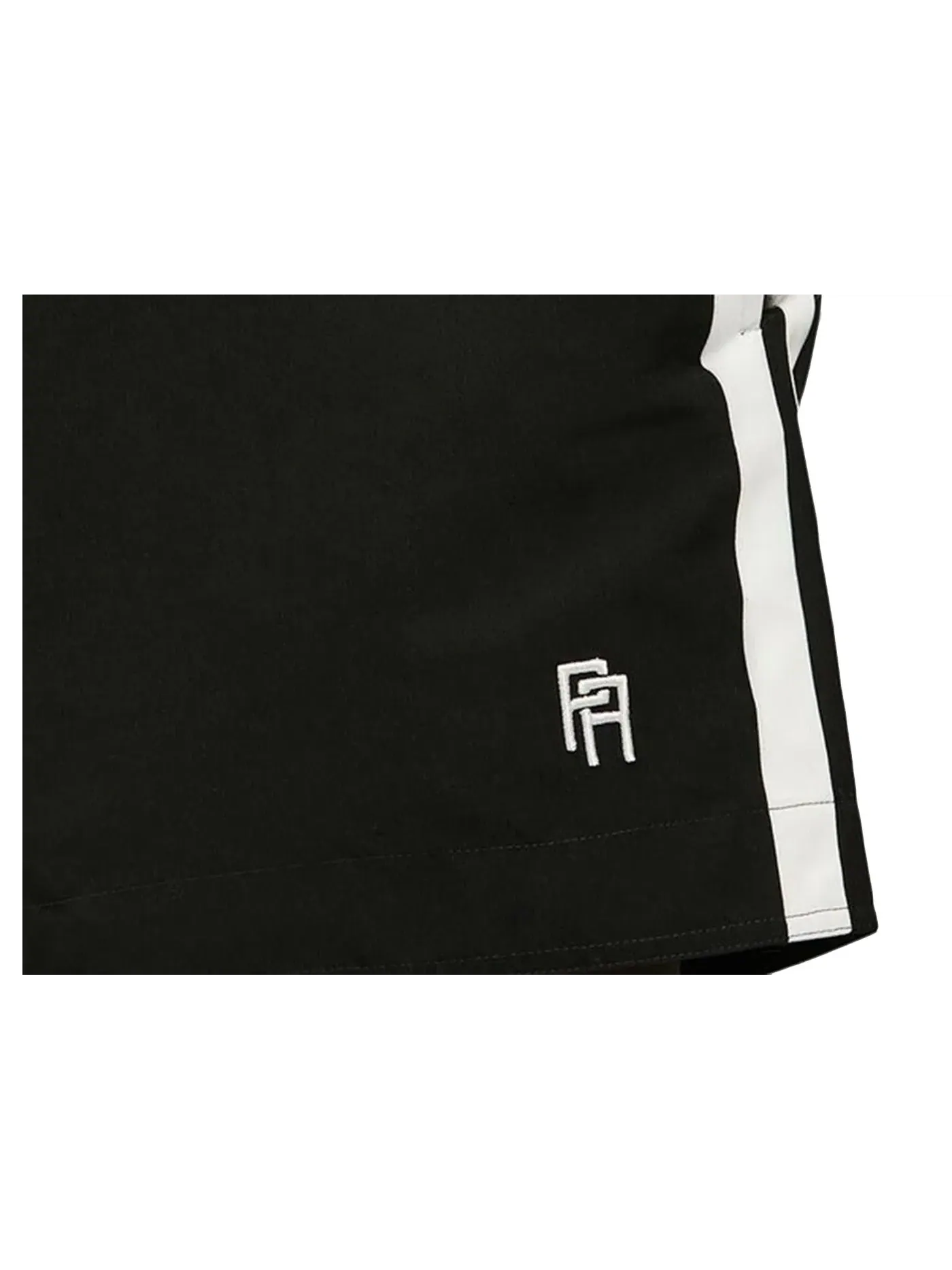 Мужские шорты с принтом Palm Angels Shorts — изображение 2 из 2, черный/белый