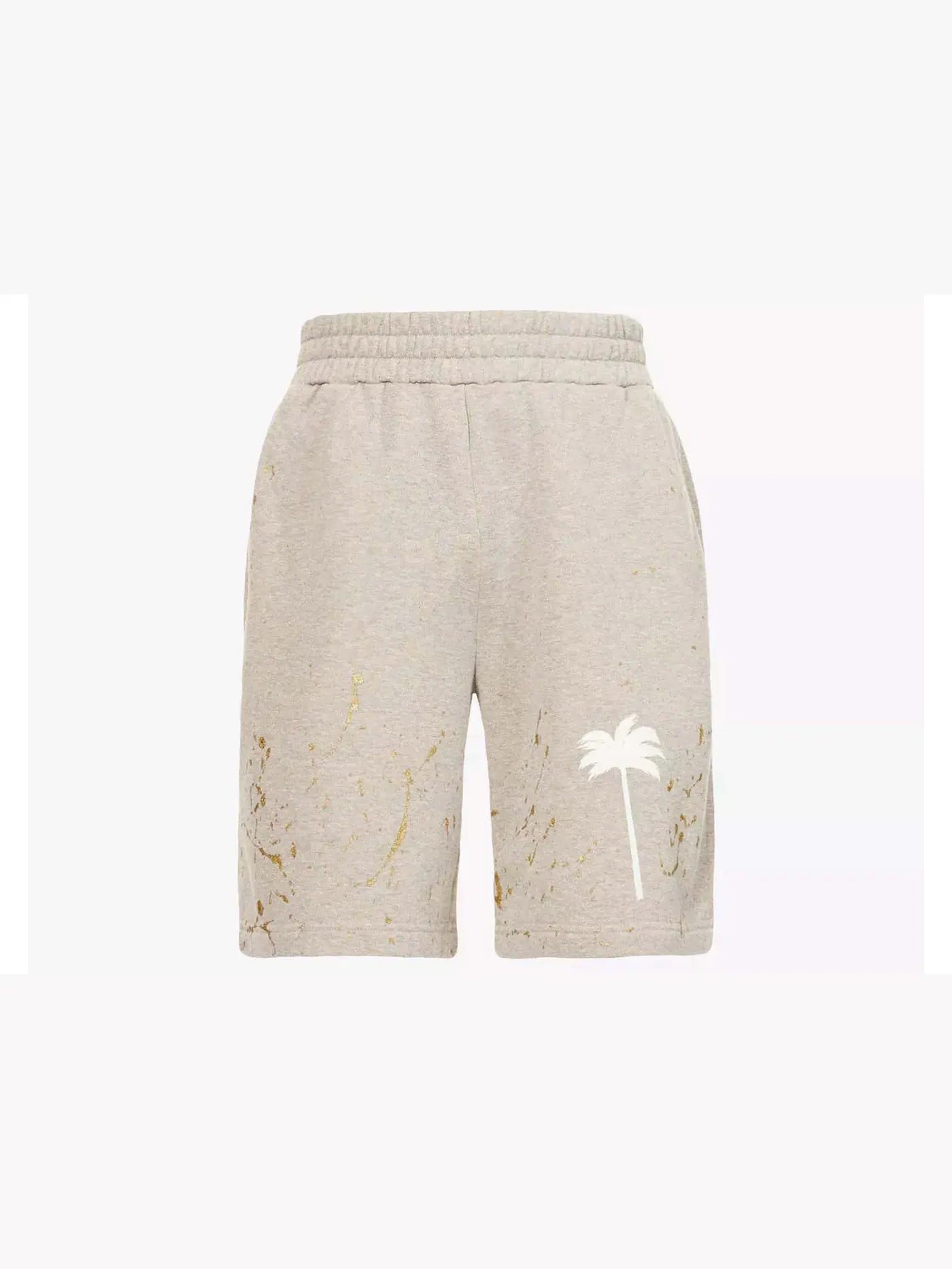 Мужские шорты с принтом Paint-splatter Logo Palm Angels — изображение 1 из 1, серый