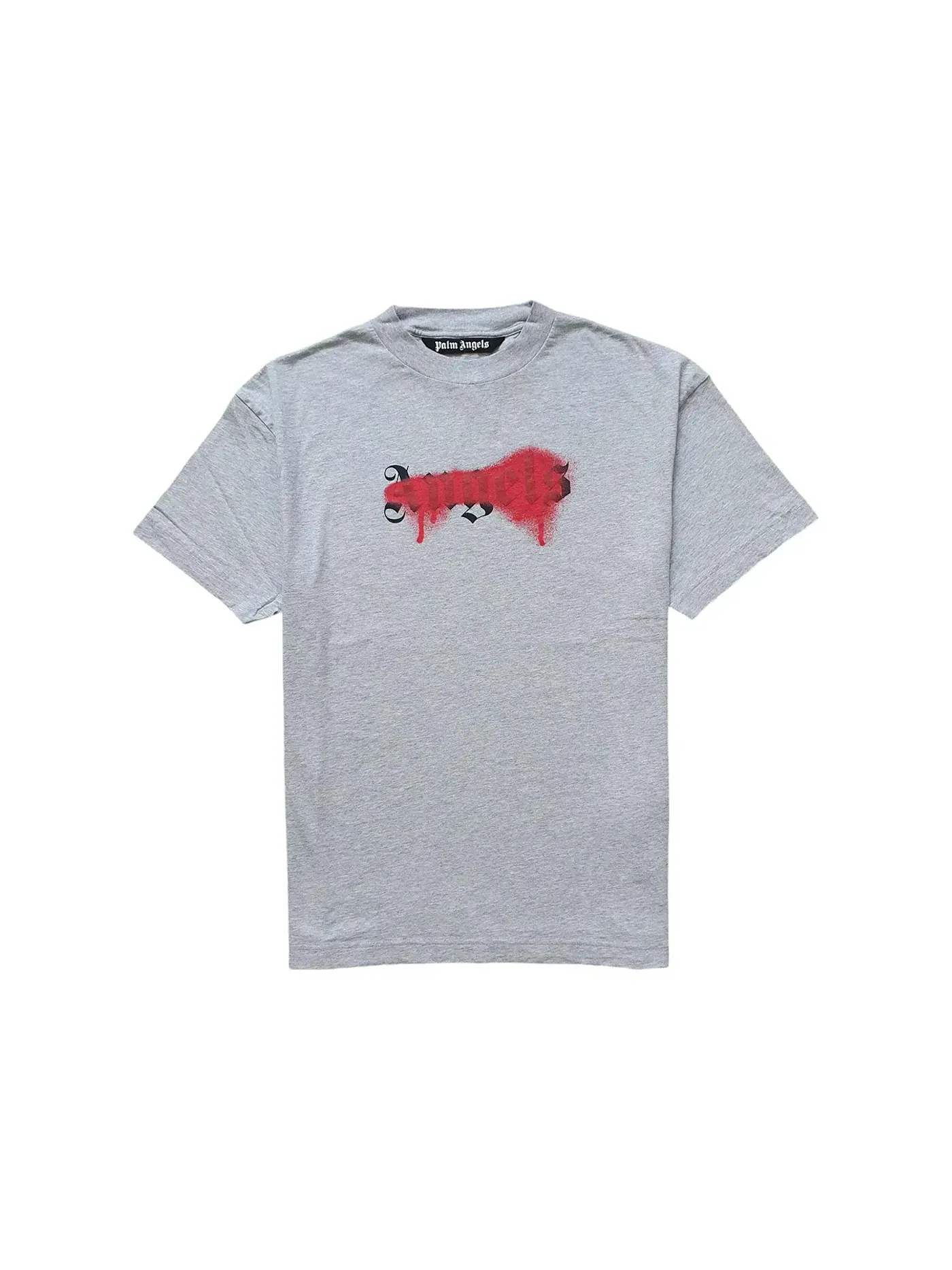 Мужская футболка с принтом Palm Angels T-shirt — изображение 1 из 1, серый/красный
