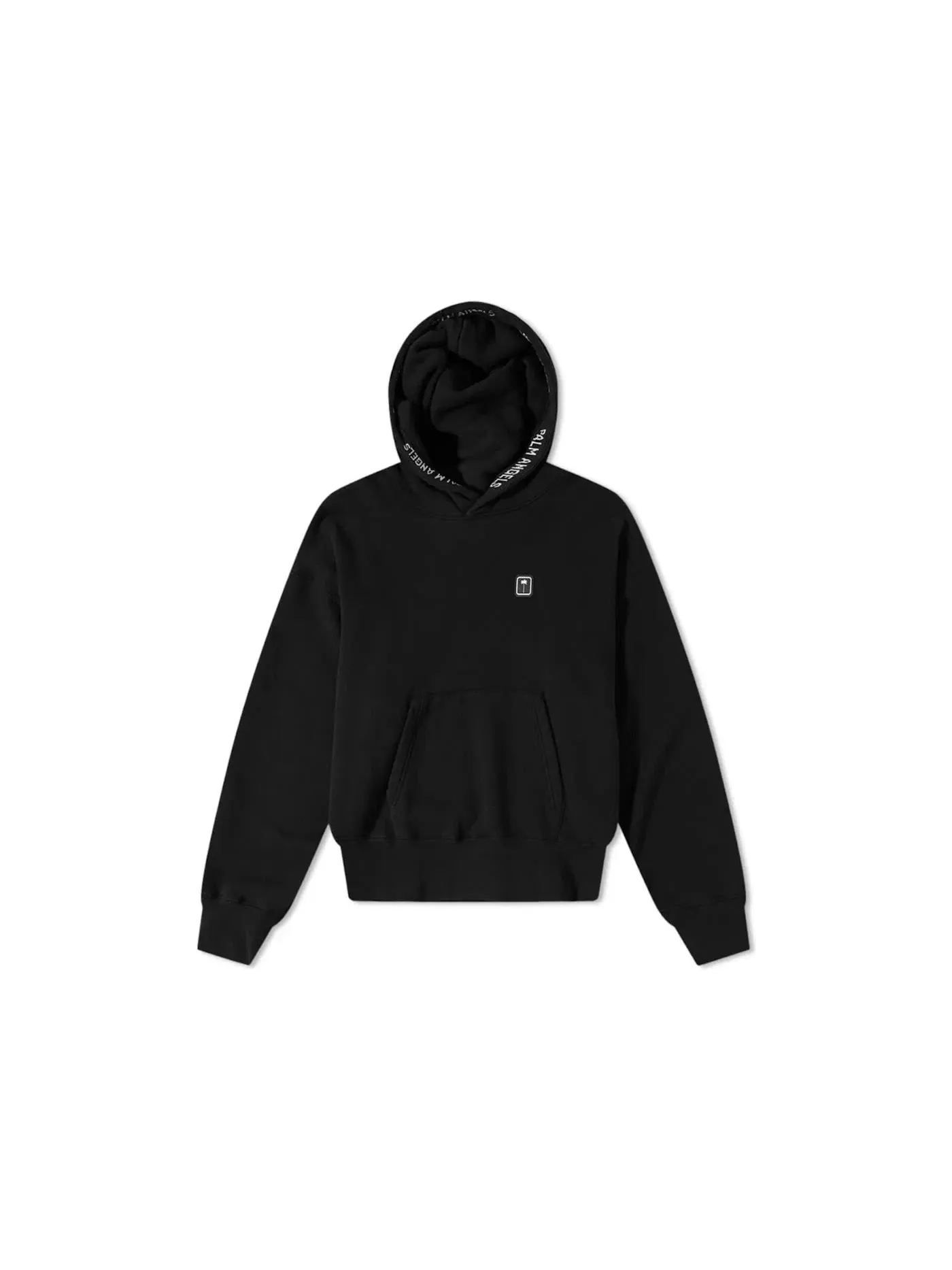 Мужской худи с принтом Palm Patch Taping Popover Hoodie Palm Angels — изображение 1 из 3, черный