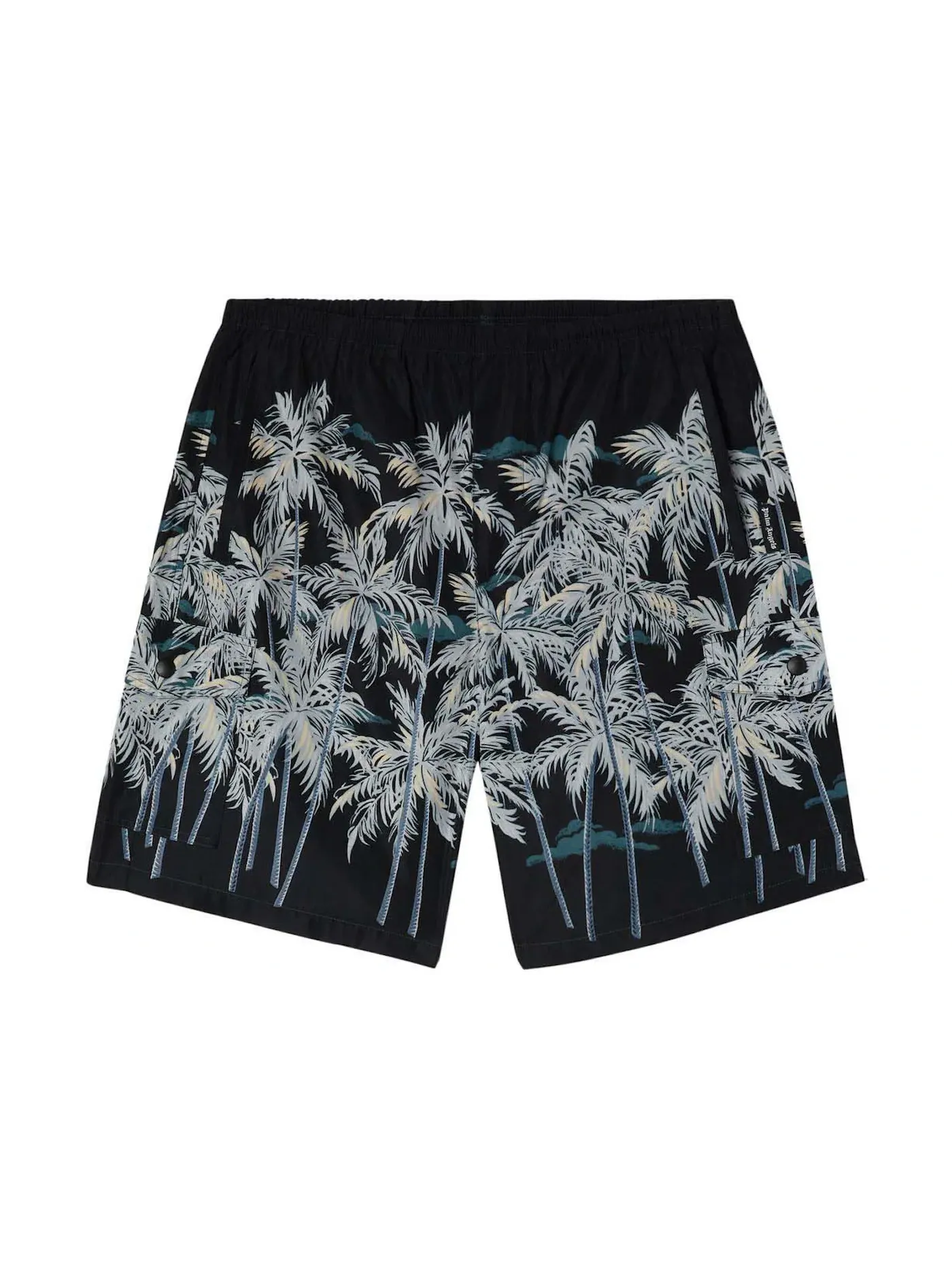 Мужские шорты с принтом Palm Tree Print Palm Angels — изображение 1 из 1, черный/белый