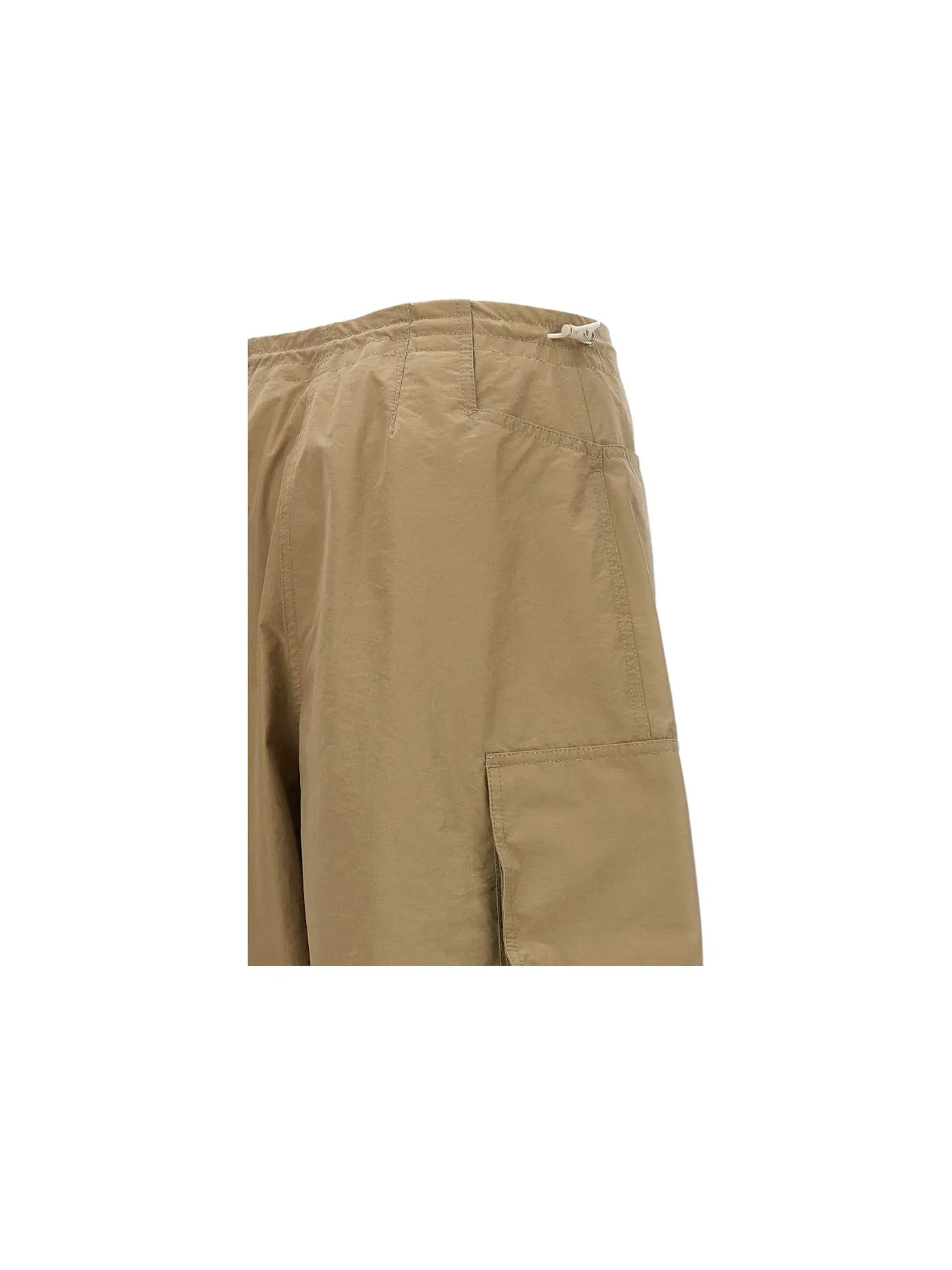 Женские брюки с принтом Parachute Pants Palm Angels — изображение 2 из 2, бежевый