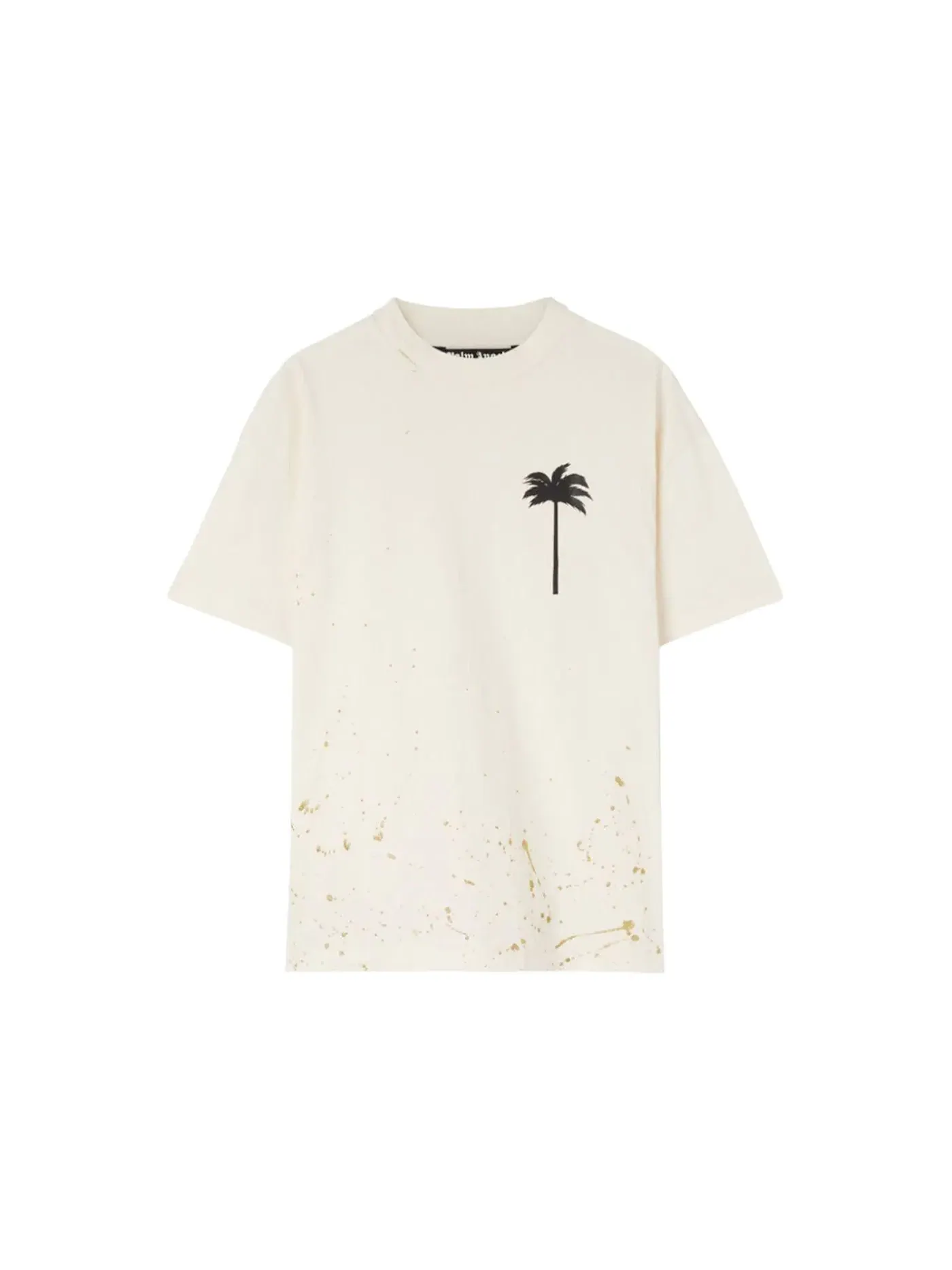Мужская футболка с принтом Palm Angels Pxp Painted Classic T-Shirt — изображение 1 из 2, черный