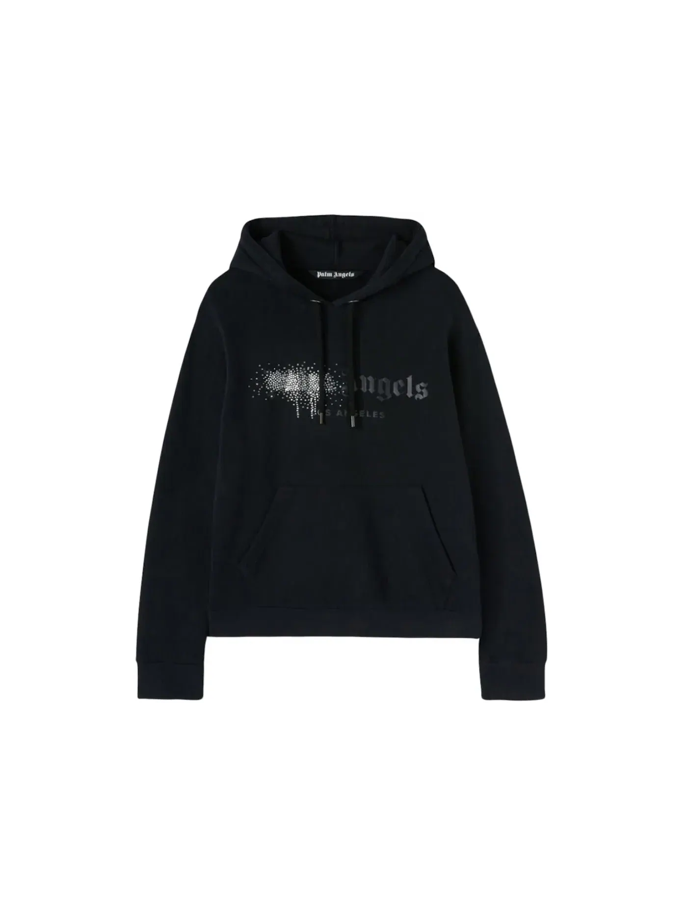 Мужской худи с принтом Palm Angels Hoodie — изображение 1 из 1, черный/черный