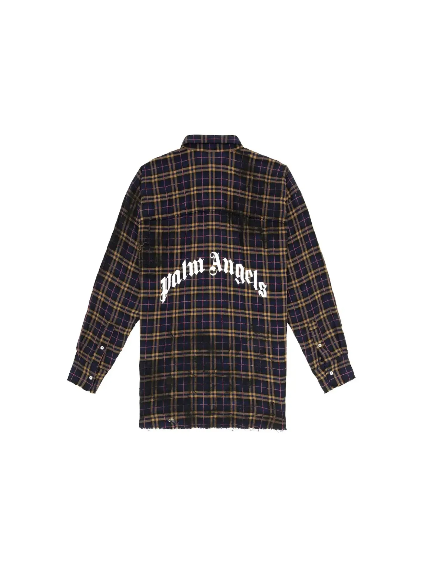 Мужская футболка с принтом Palm Angels Shirt — изображение 1 из 2, темно-синий