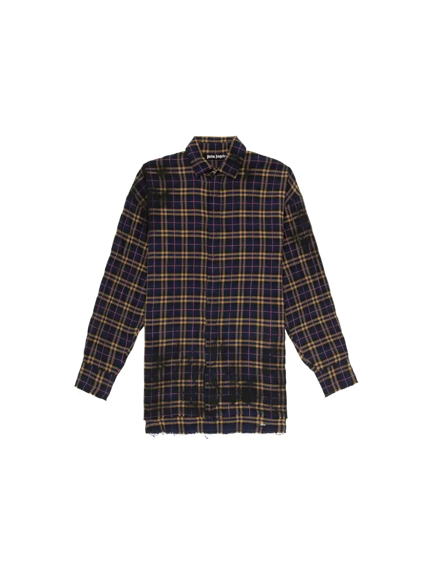Мужская футболка с принтом Palm Angels Shirt — изображение 2 из 2, темно-синий