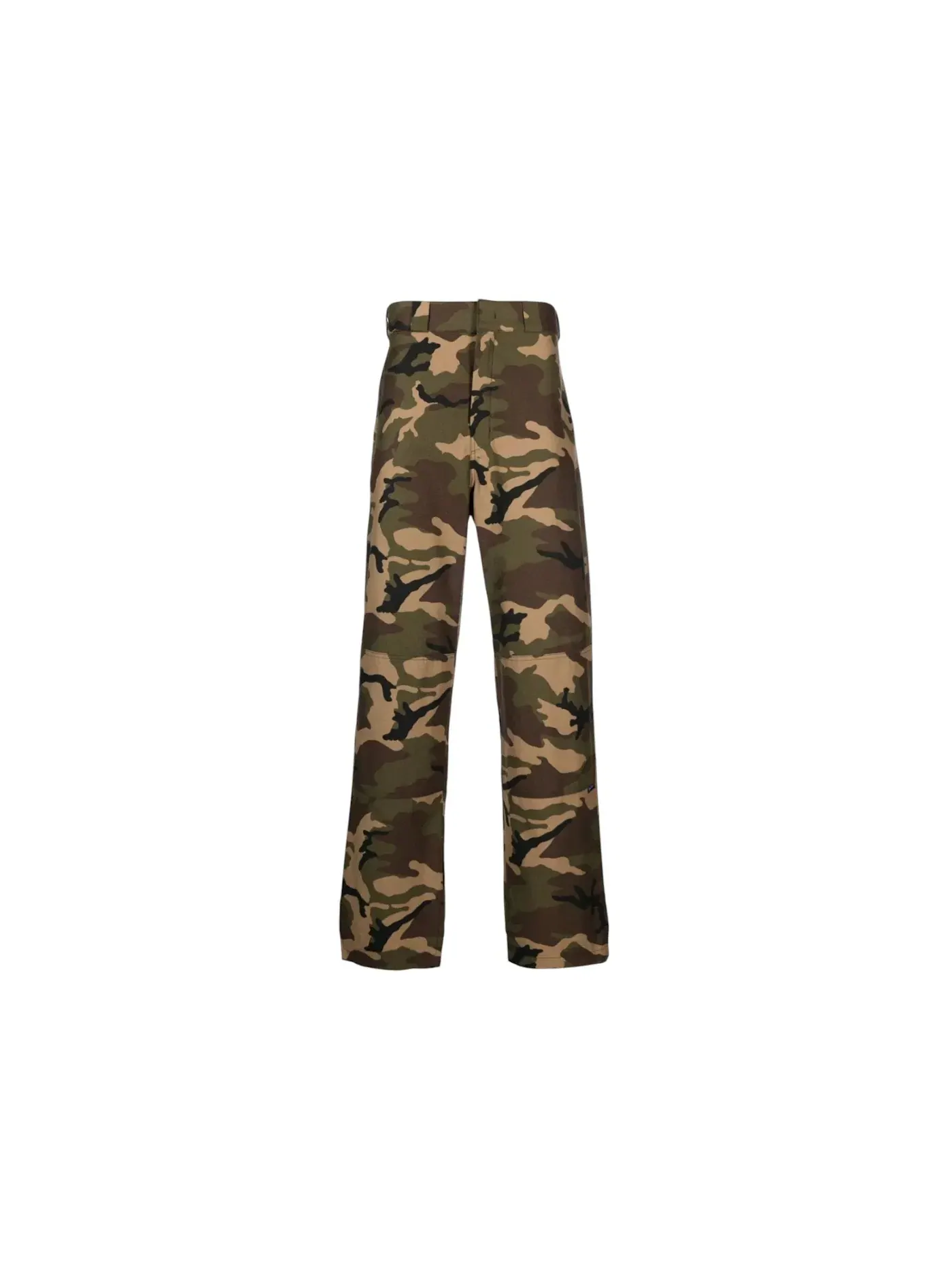 Мужские брюки с камуфляжным принтом Workpants Palm Angels — изображение 1 из 2, зеленый