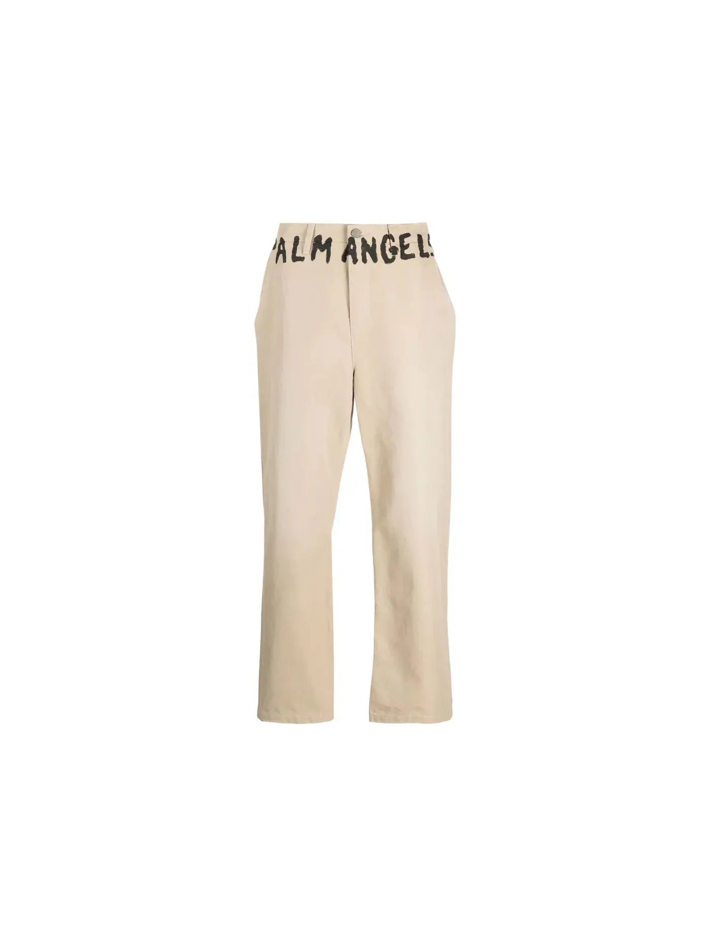 Мужские чинос-брюки с логотипом Palm Angels — изображение 1 из 2, бежевый/черный