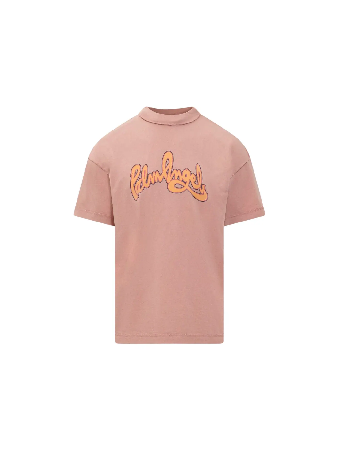 Мужская футболка с принтом Palm Angels T-shirt — изображение 1 из 2, розовый/оранжевый