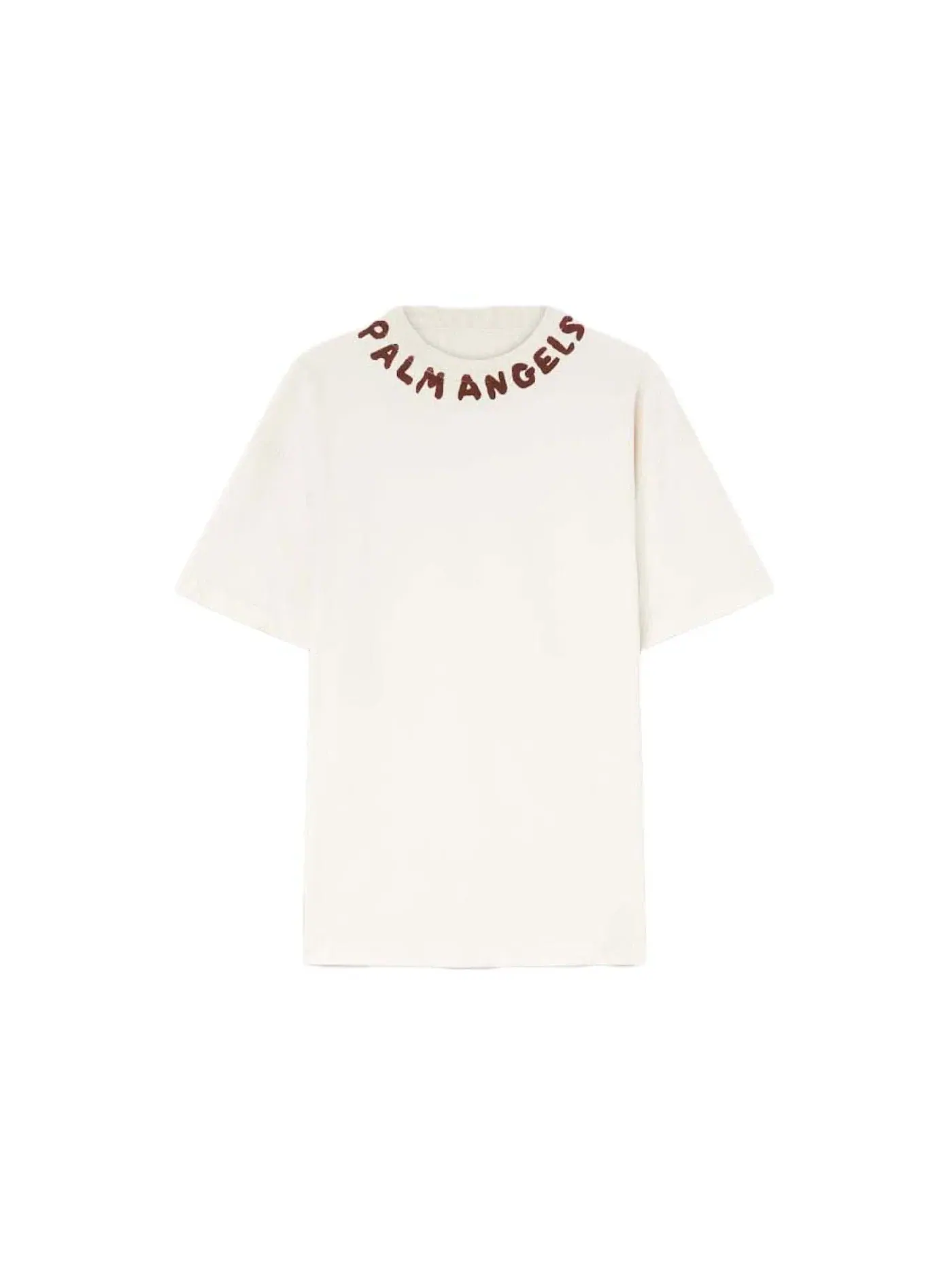 Мужская футболка с принтом Palm Angels T-Shirt — изображение 1 из 1, белый/красный
