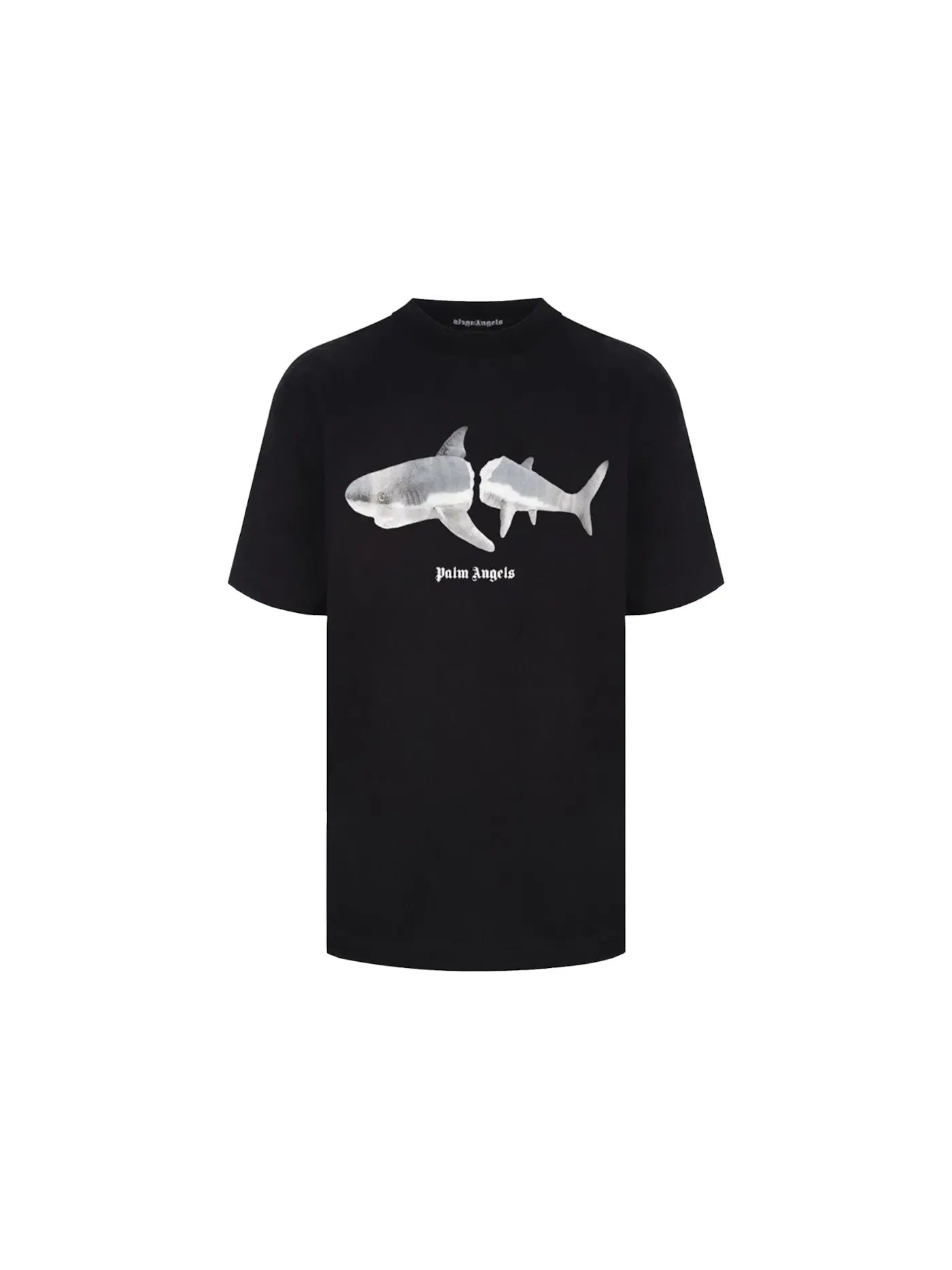 Мужская футболка с принтом Palm Angels T-Shirt — изображение 1 из 2, черный/белый