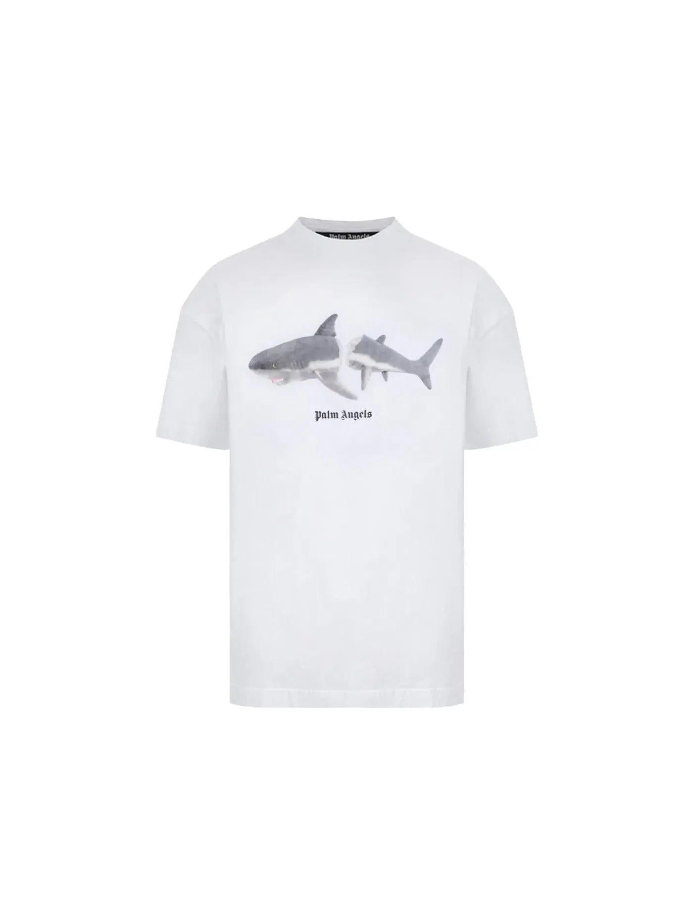 Мужская футболка с принтом T-Shirt Palm Angels — изображение 1 из 2, белый/черный