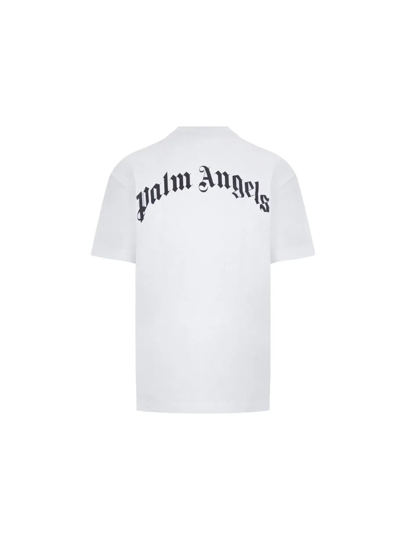 Мужская футболка с принтом T-Shirt Palm Angels — изображение 2 из 2, белый/черный